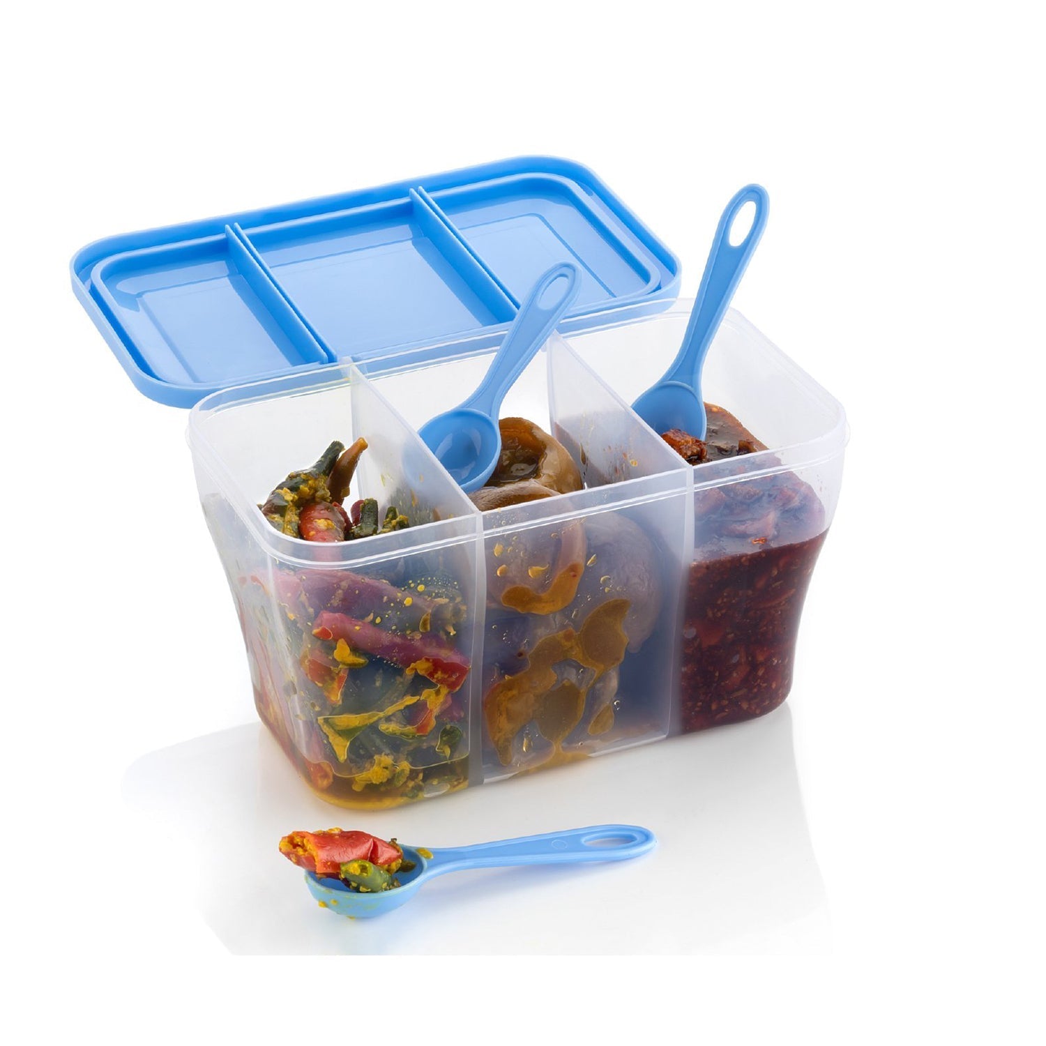 Plastic Square Storage Organiser Container (750ML Capacity) - Springkart 
