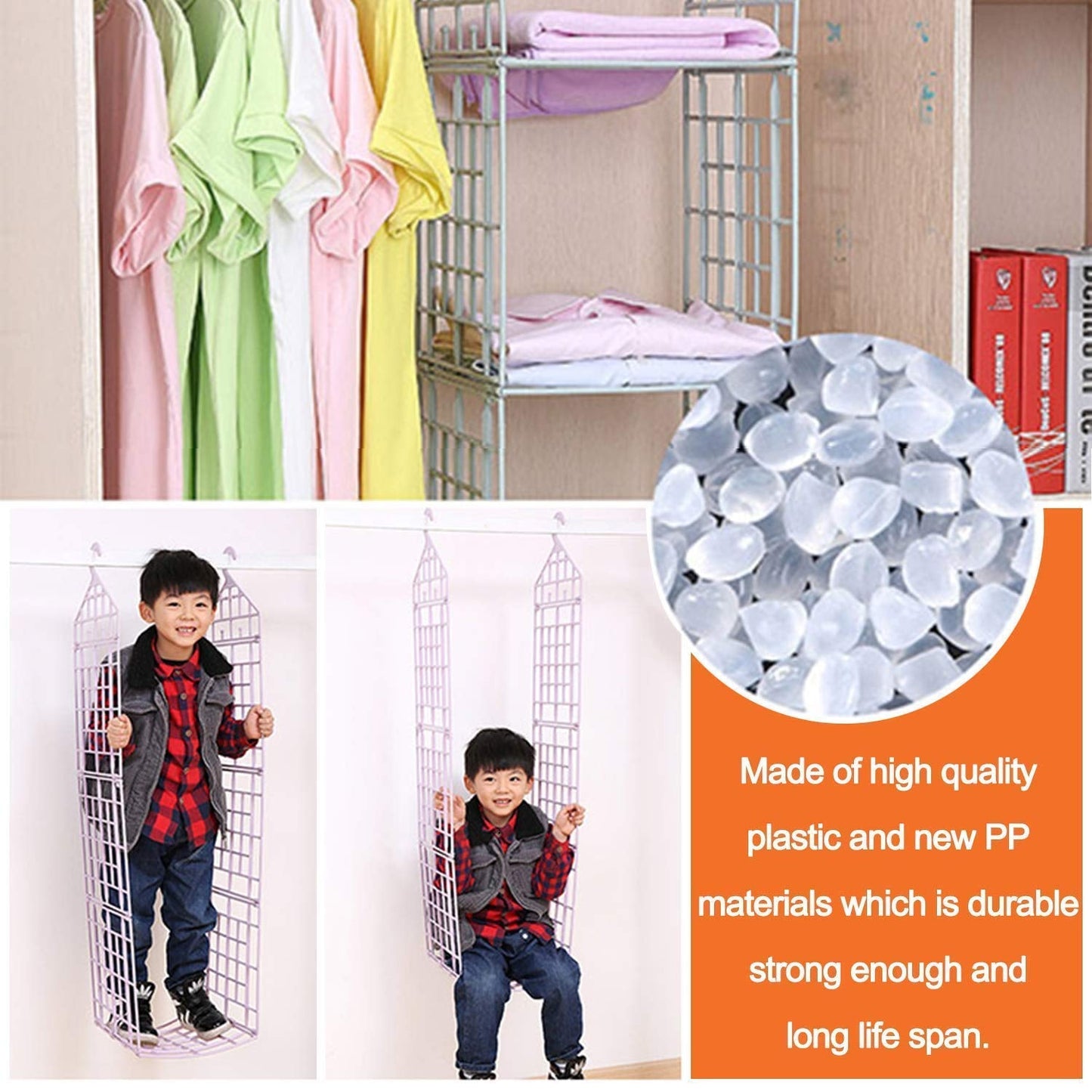 MULTIPURPOSE 5 LAYER FOLDING CLOTHES STORAGE RACKS||CLOSET FOR STUDENTS WARDROBE SHELVES SOCKS, SCARF, T-SHIRT, ETC||HANGING ORGANIZER STORAGE HOLDERS & RACKS - Springkart 