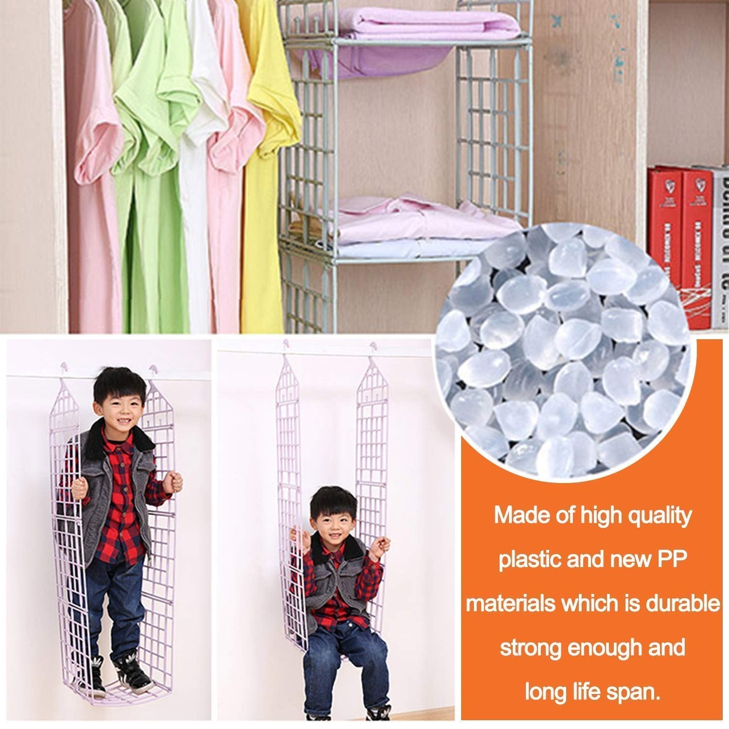 MULTIPURPOSE 5 LAYER FOLDING CLOTHES STORAGE RACKS||CLOSET FOR STUDENTS WARDROBE SHELVES SOCKS, SCARF, T-SHIRT, ETC||HANGING ORGANIZER STORAGE HOLDERS & RACKS - Springkart 