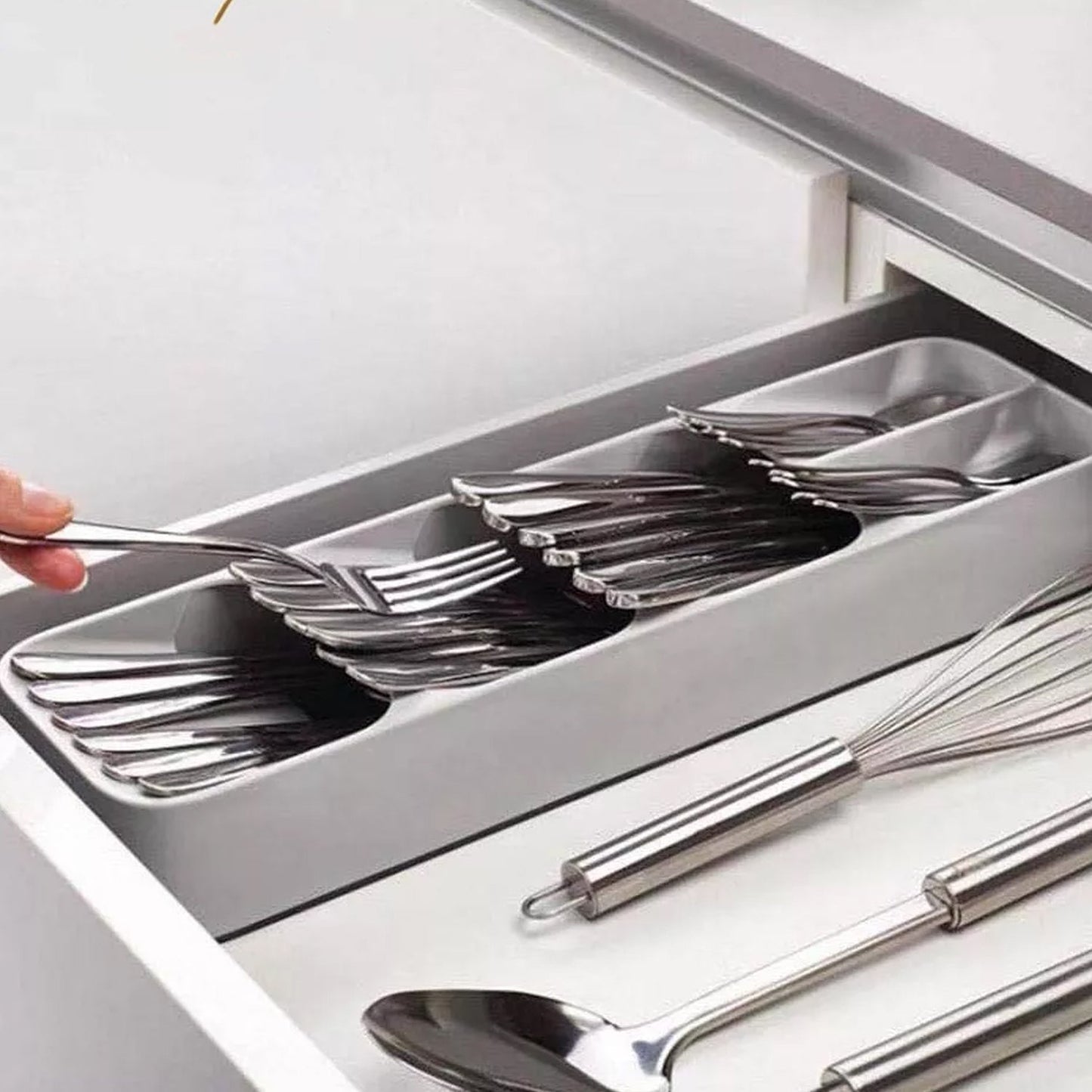 1 Pc Cutlery Tray Box Used For Storing Cutlery Items And Stuffs Easily And Safely. - Springkart 