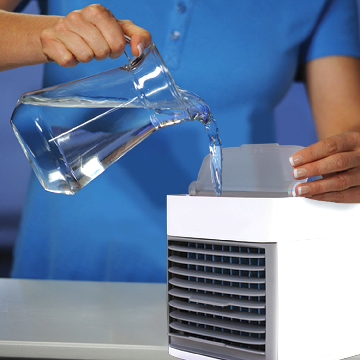 Mini Portable Air Cooler with LED Light & Water Fill - Springkart 