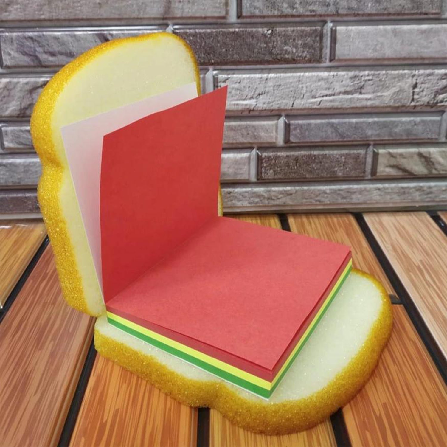 Sandwich Shaped Notepad / Sticky Notes / Memo Pads, Unique Mini Notes (Multicolor) - Springkart 