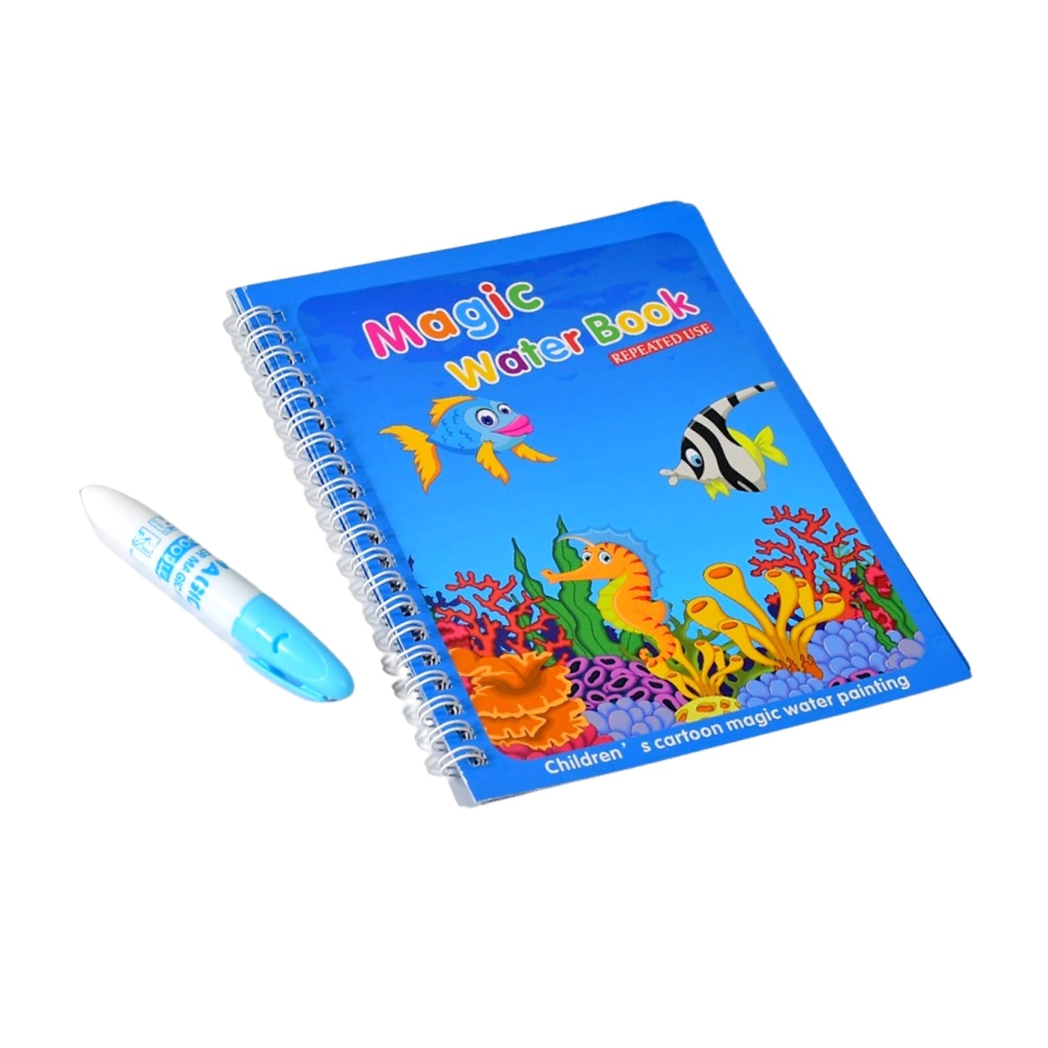 Magic Water Quick Dry Book Water Coloring Book Doodle with Magic Pen Painting Board - Springkart 