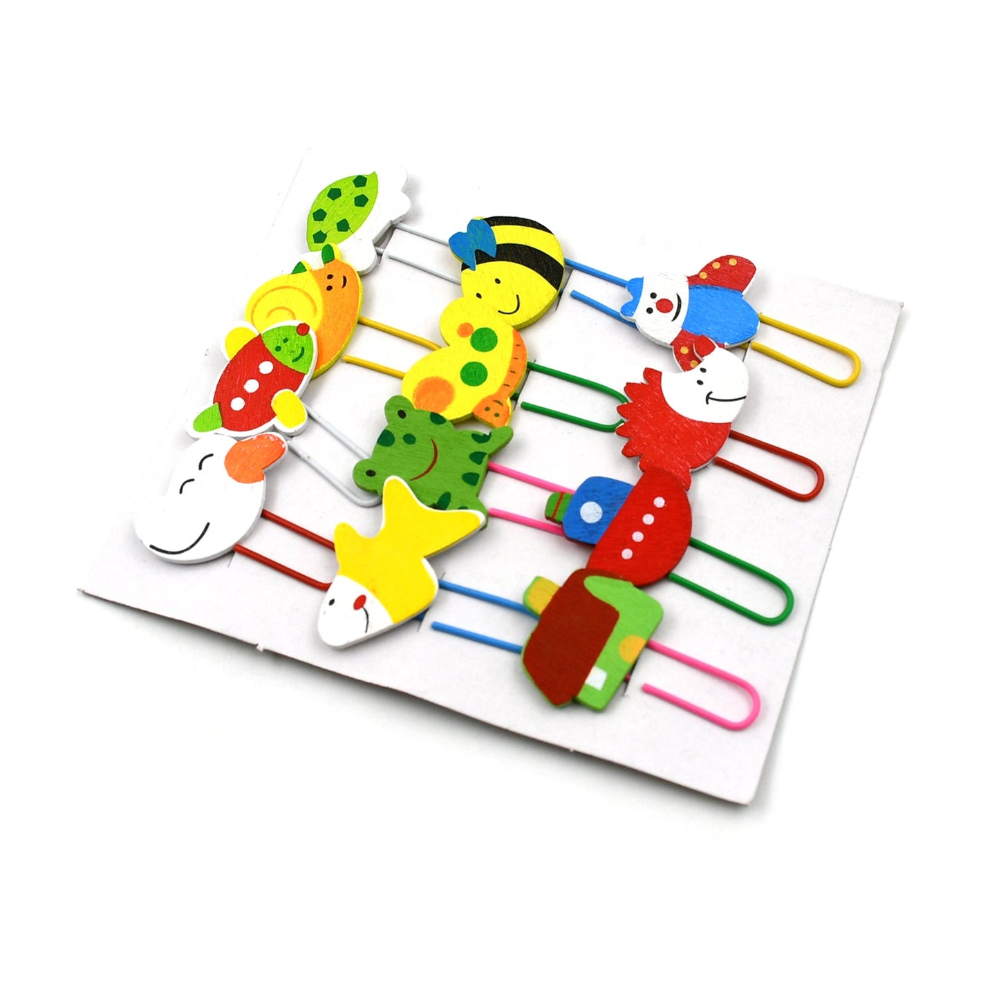 Multifunction Cartoon Paper Clips, Durable & Rustproof, Colored Paper Clips for Paperwork, DIY Work, classify Documents, Bookmark, Snacks Bag Clips, Suitable for Home, School, Office (12 Pcs Set) - Springkart 