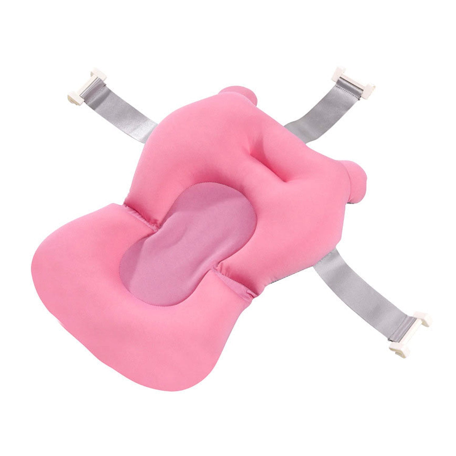 Baby Bath Pillow Newborn Anti-Slip Bathtub Pad Foldable with Strap For 0-6 Month Baby - Springkart 