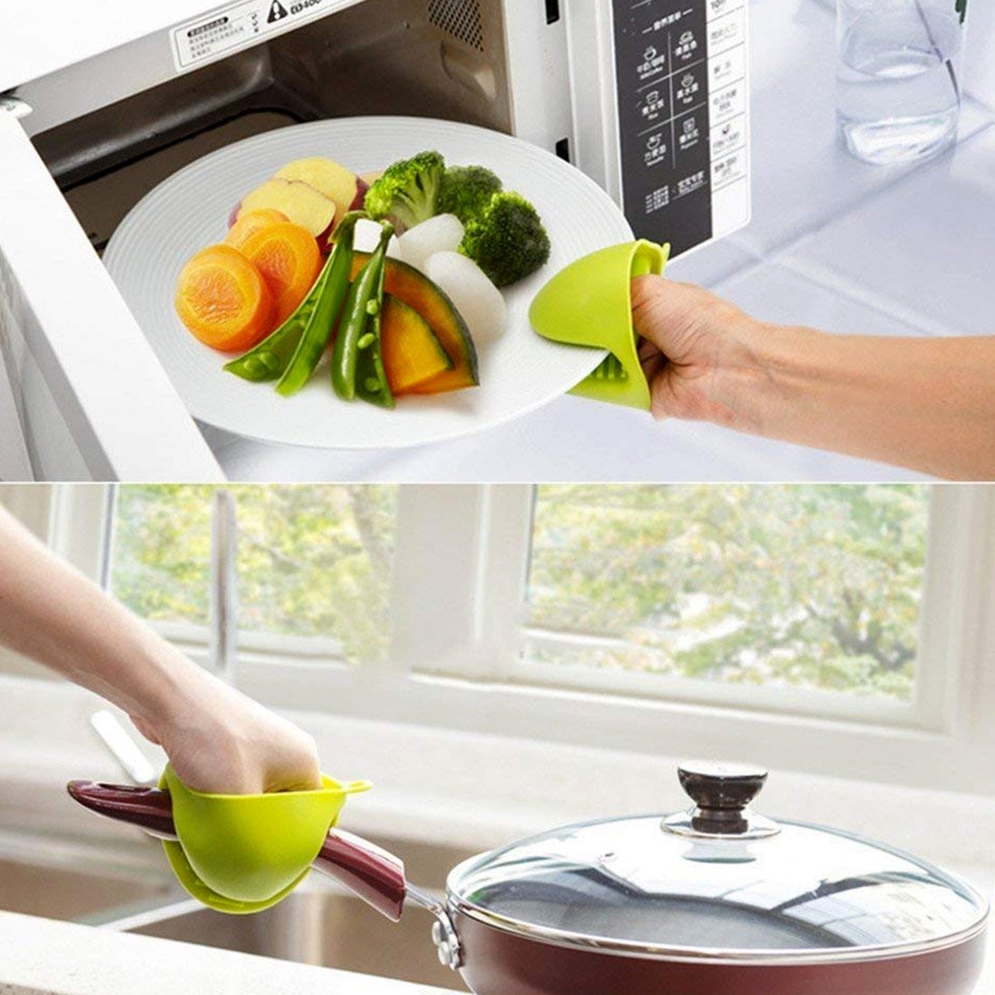 Silicone Heat Resistant Cooking Potholder for Kitchen Cooking & Baking - Springkart 