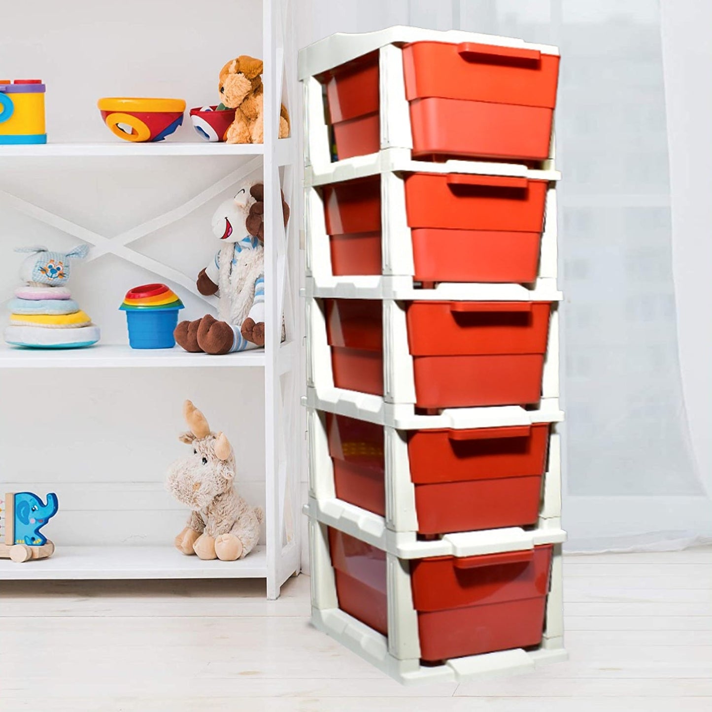 Multi-Purpose Anti-Slip 5 Layer Modular Drawer Storage System - Springkart 