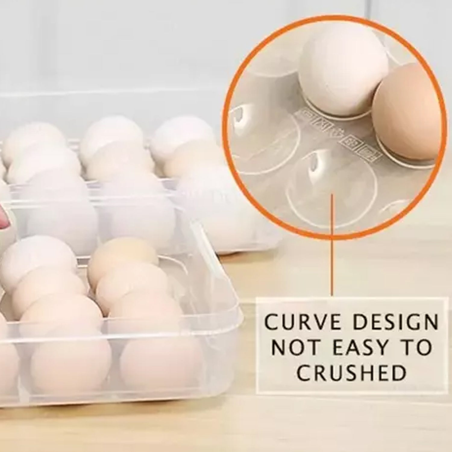 Double Layer Premium 48 Grid Egg Storage Box for Egg Storage Container - Springkart 
