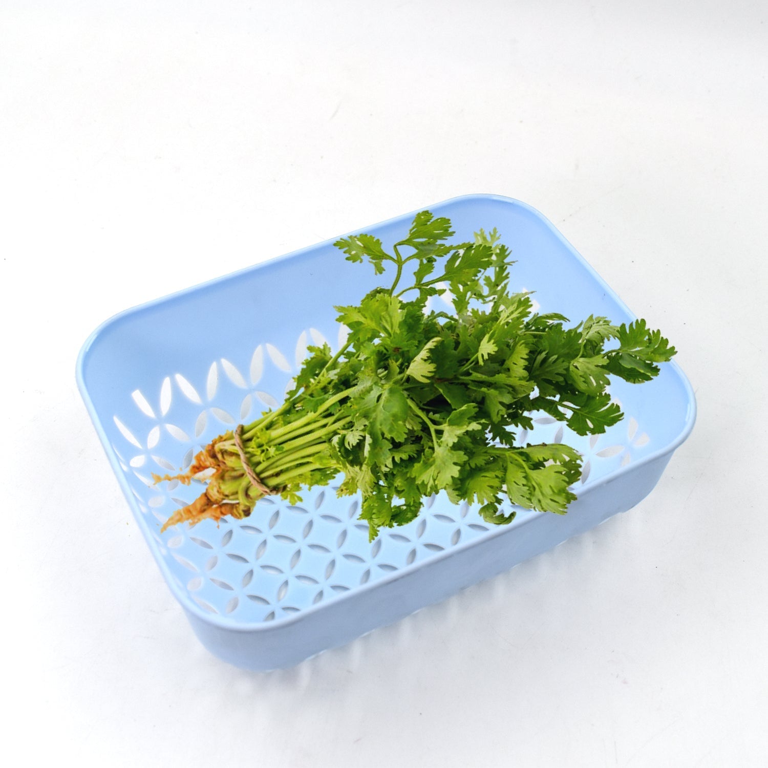 1 Pc Kothmir Basket widely used in all types of household places for holding and storing various kinds of fruits and vegetables etc. - Springkart 