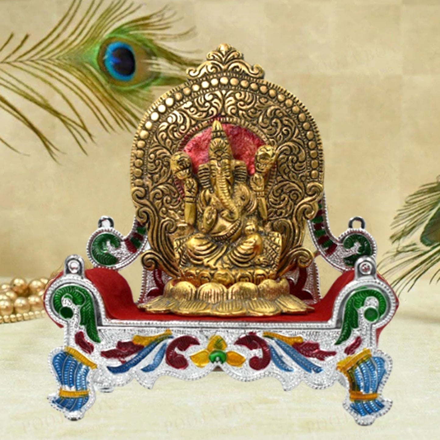 Big Singhasan Bal Gopal used in all kinds of household and official places for placing gods sculpture over it. - Springkart 