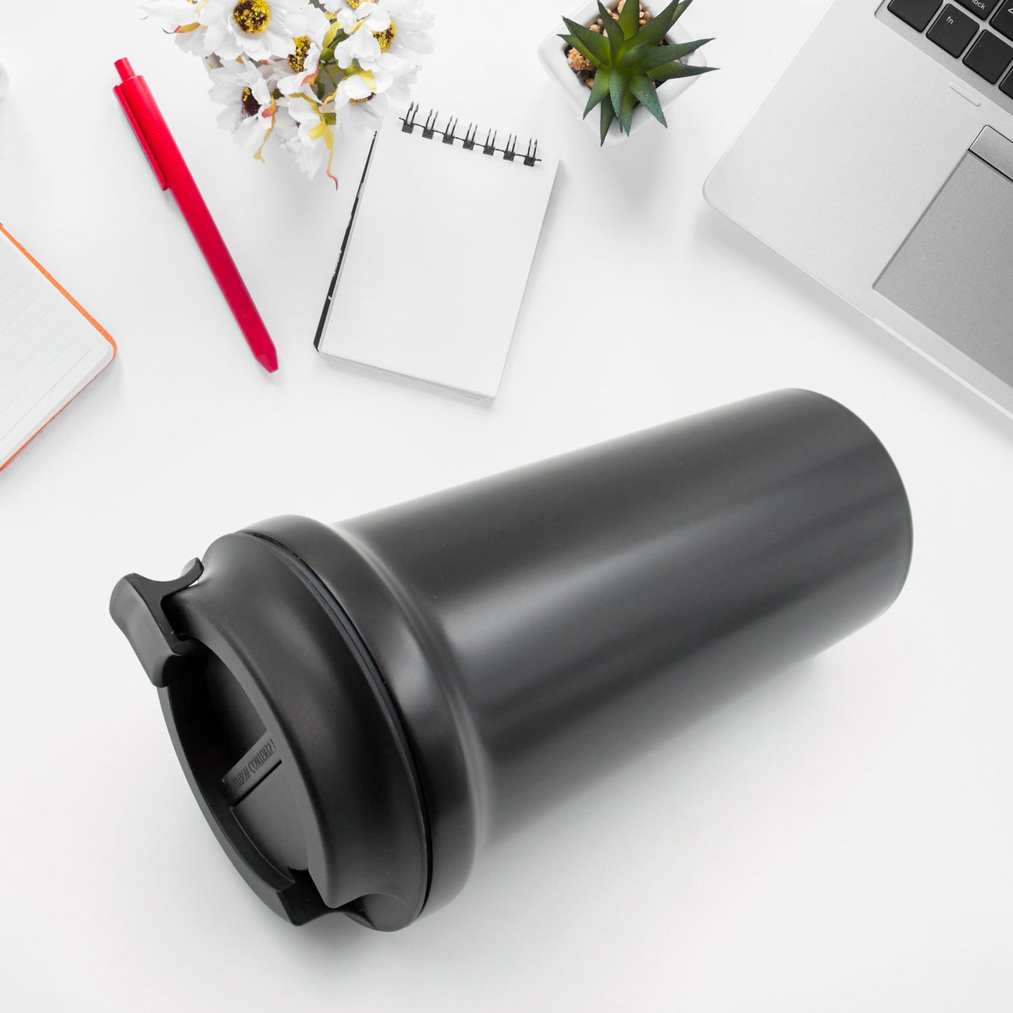 Inside Stainless Steel & Outside Plastic Vacuum Insulated Insulated Coffee Cups Double Walled Travel Mug, Car Coffee Mug with Leak Proof Lid Reusable Thermal Cup for Hot Cold Drinks Coffee, Tea (1 Pc) - Springkart 