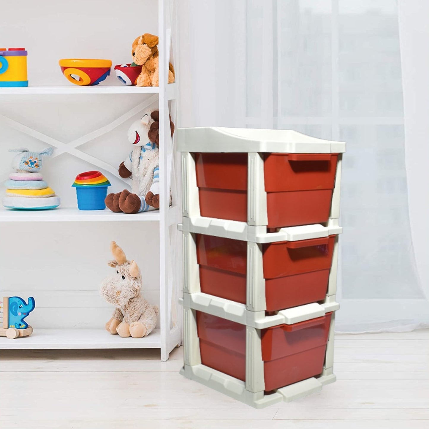 Multi-Purpose Anti-Slip 3 Layer Modular Drawer Storage System - Springkart 