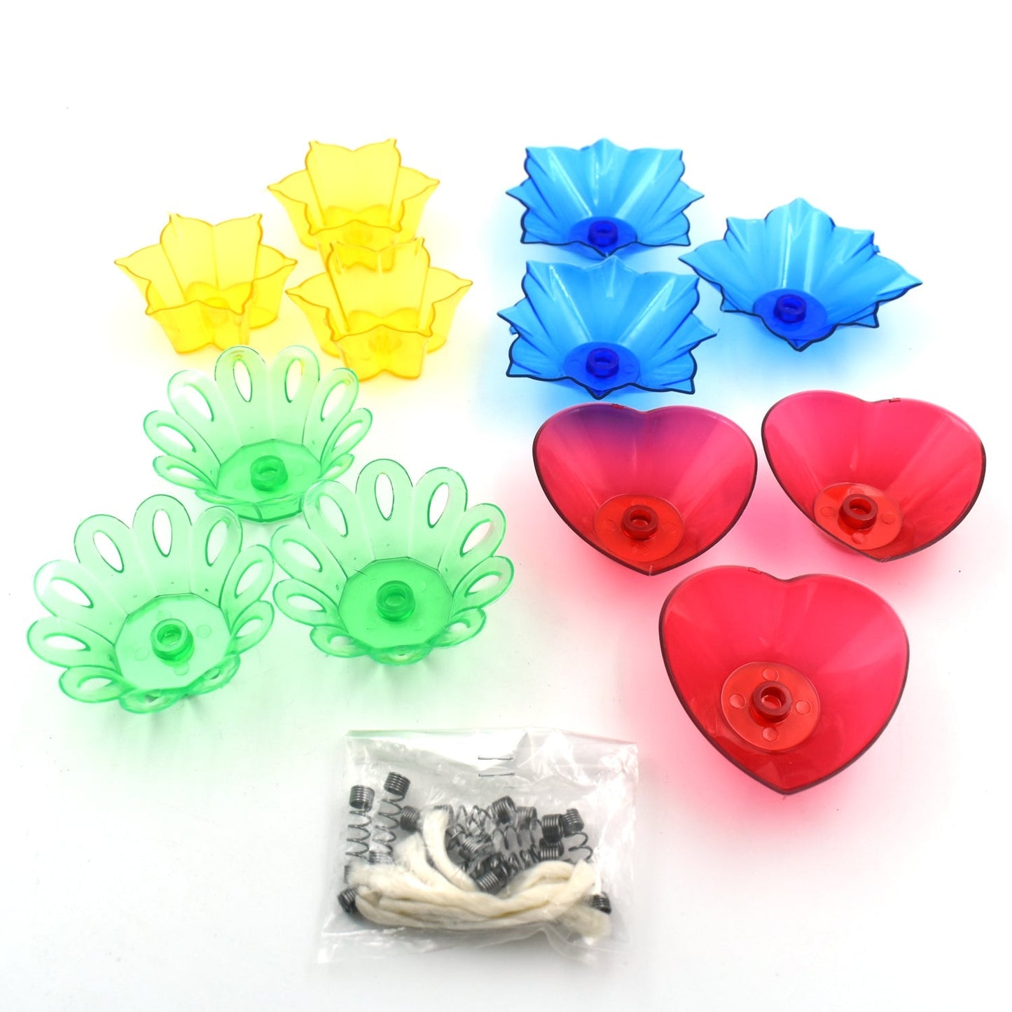 Candle Cup with Multi Shape (Multicolor) (12 Pcs Set) - Springkart 