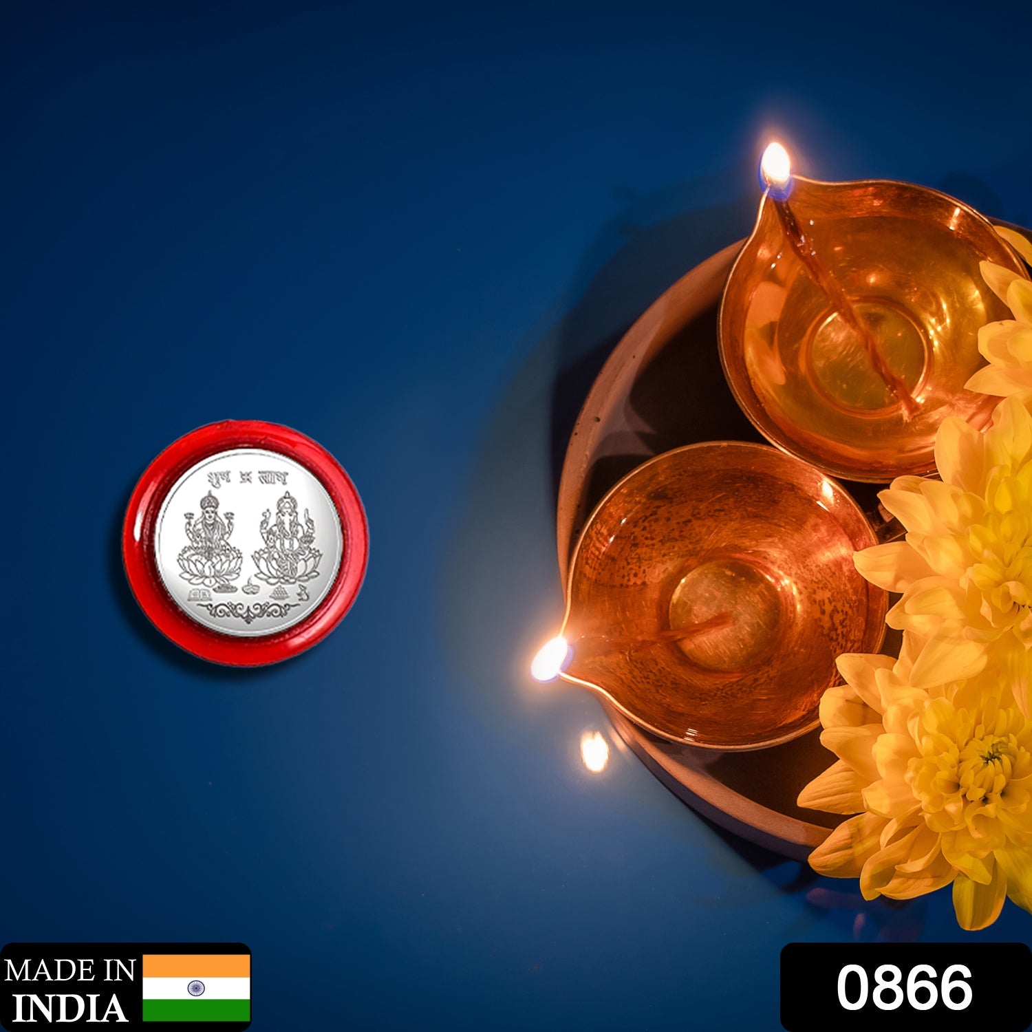 Silver color Coin for Gift & Pooja (Metal is not silver) - Springkart 