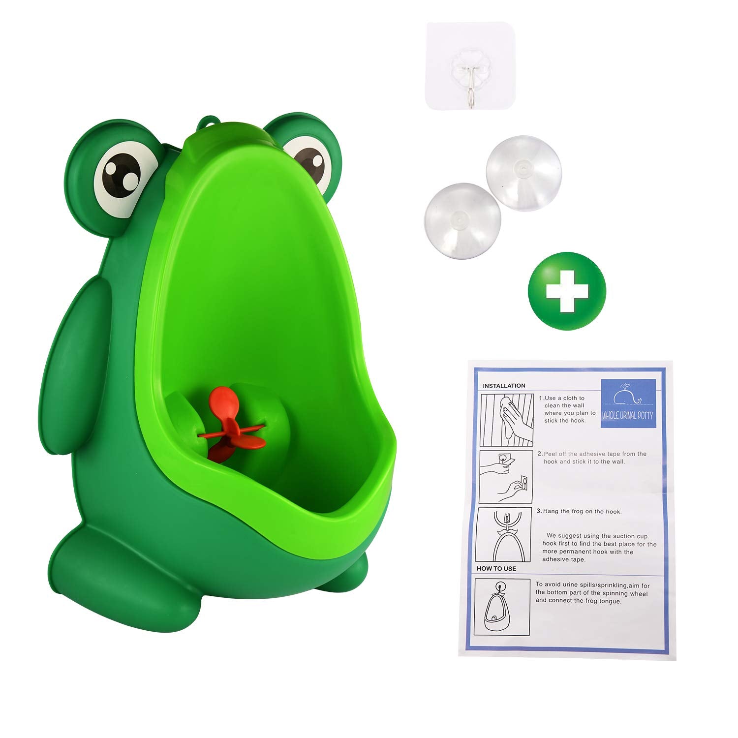 Cute Frog Standing Potty Training Urinal for Boys - Toilet with Funny Aiming Target - Springkart 