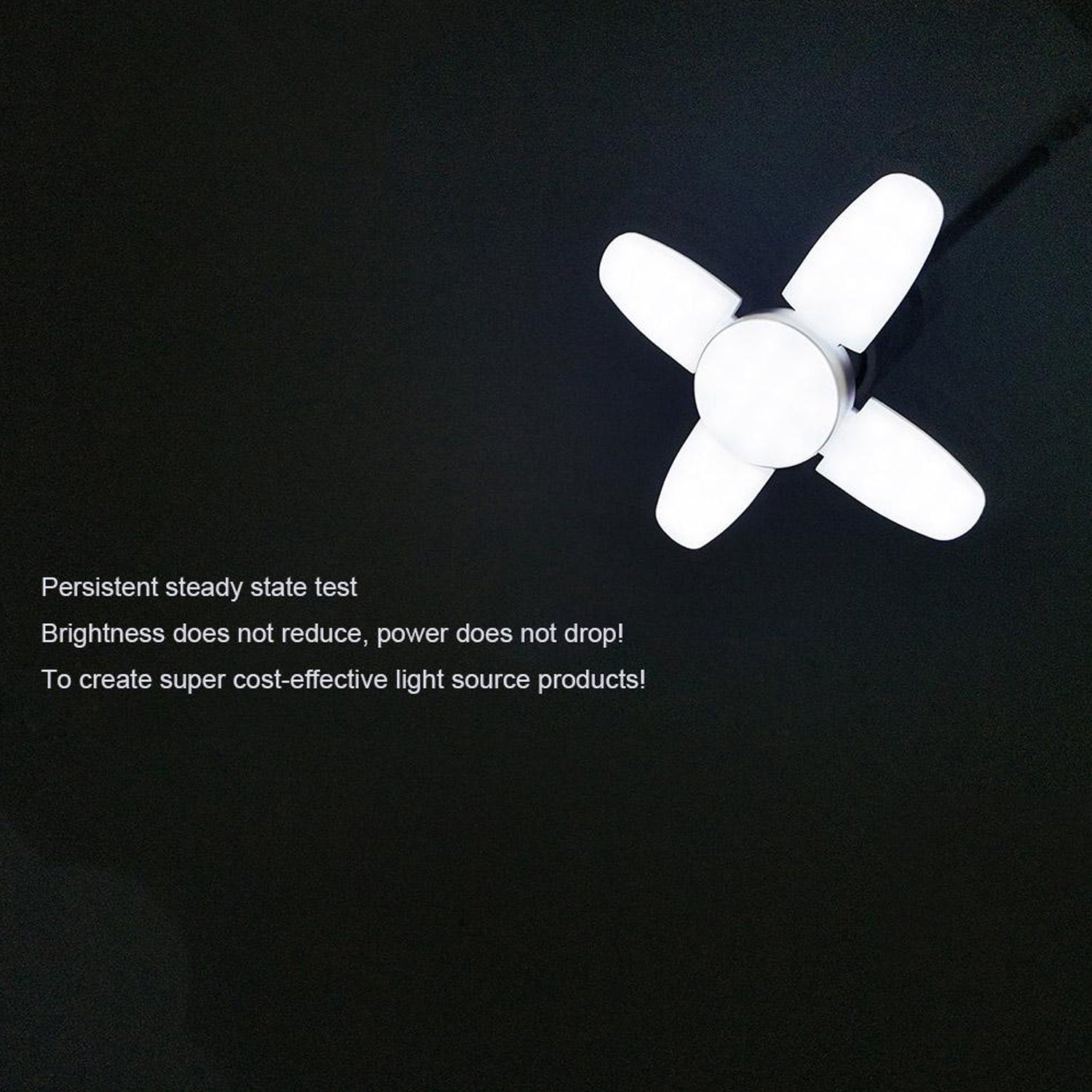 Fan Blade Led Bulb 28V Foldable LED Blade Fan Bulb ( 1 pc ) - Springkart 