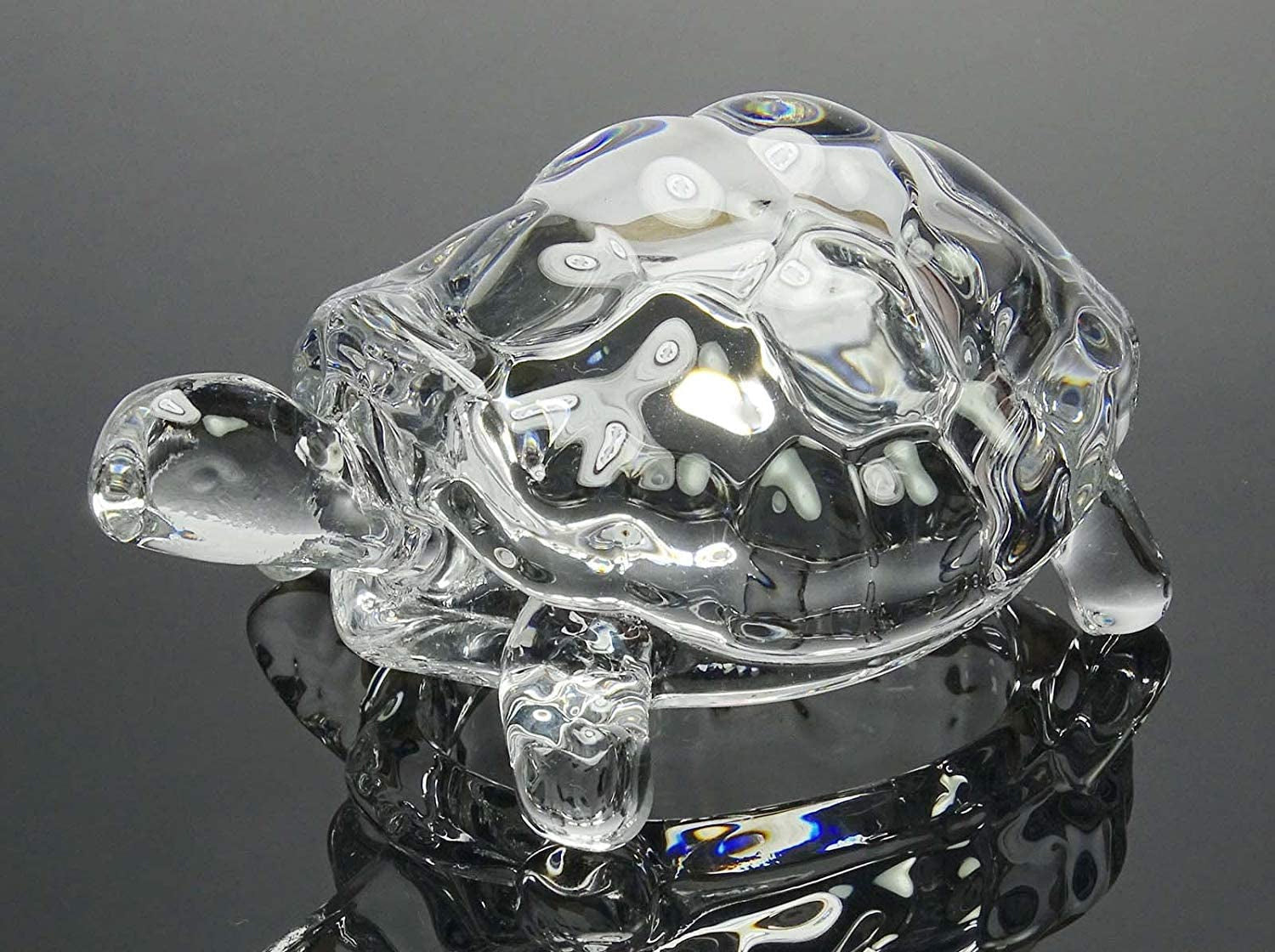 Crystal Glass Turtle-Tortoise for Feng Shui and Vastu - Springkart 