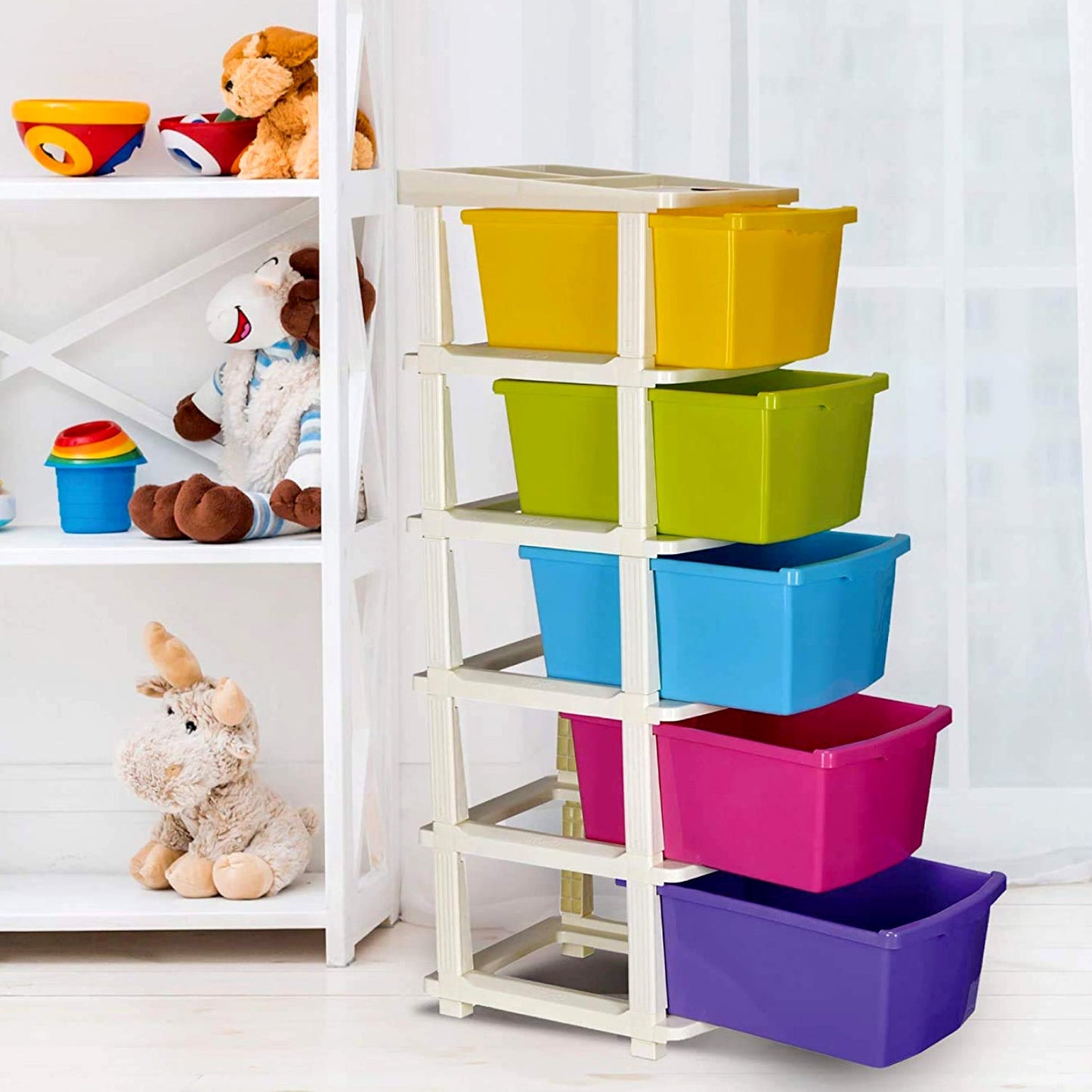 Multipurpose Modular Drawer Organizer Storage Box - 5 Layers - Springkart 