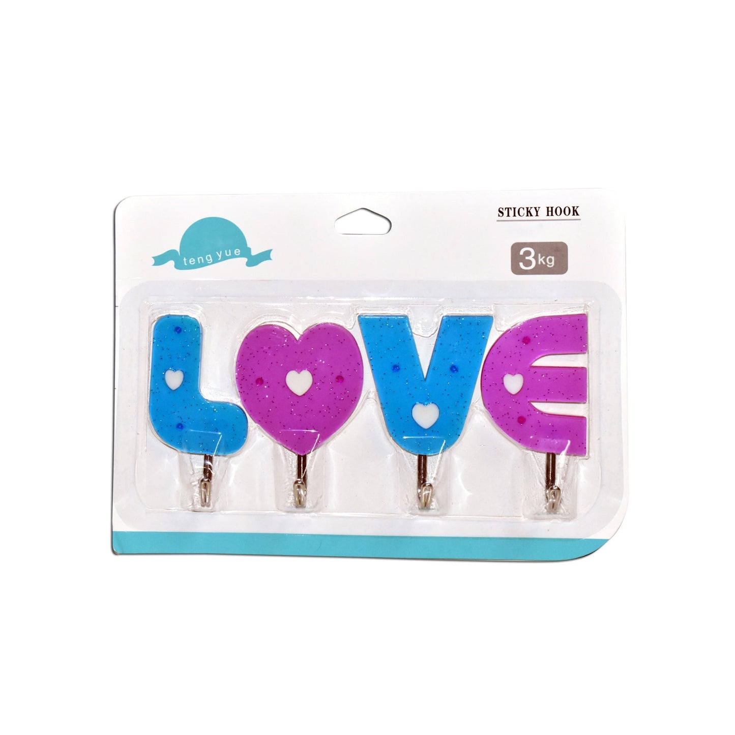 Love Shape Self Adhesive Hooks - Springkart 