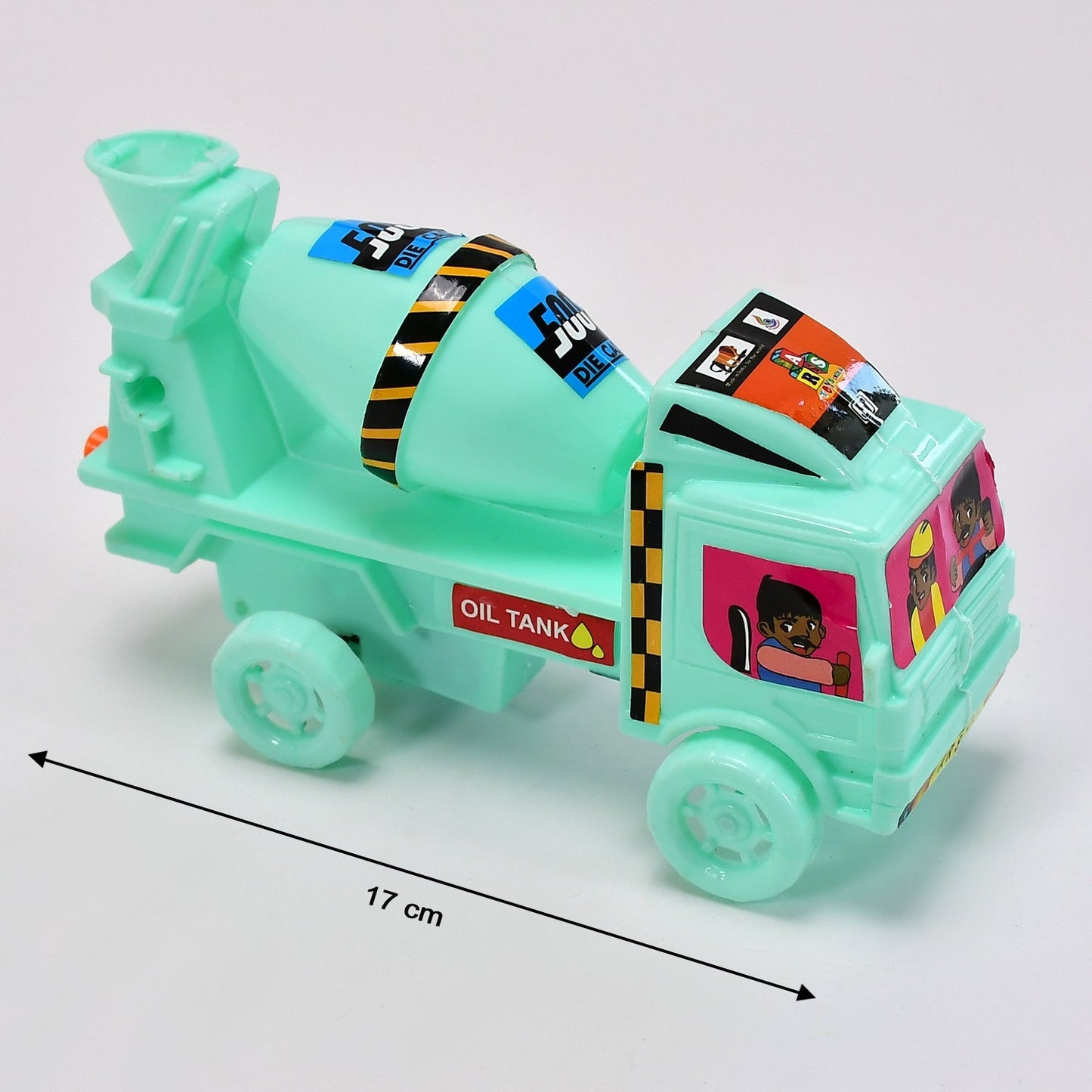 Big Size Heavy Duty Rotating Cement Mixer Dumper Truck Toys for Kids Toddlers Boys and Girls - Construction Toy Friction Vehicle Toy - Springkart 