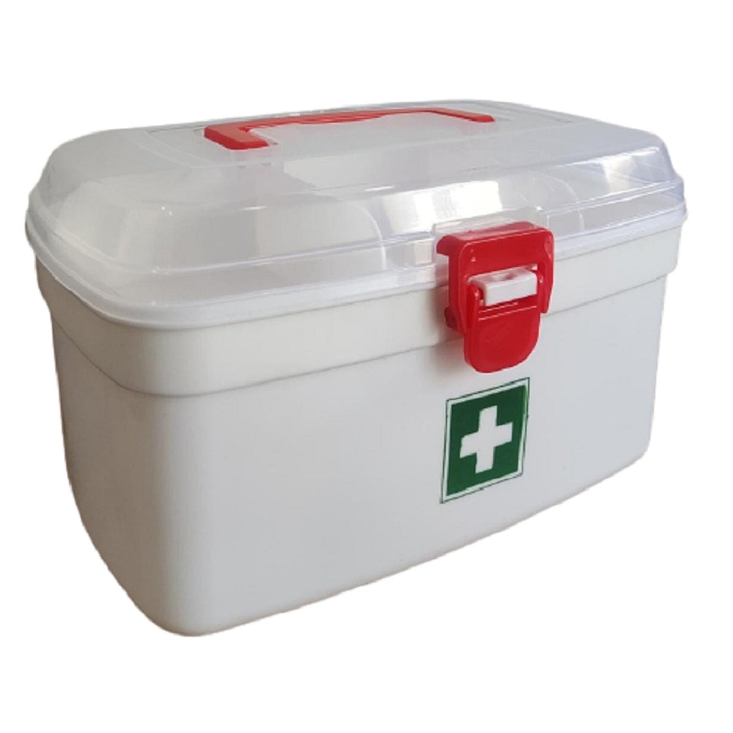 Medical Storage Box with Detachable Tray & Handle - Springkart 