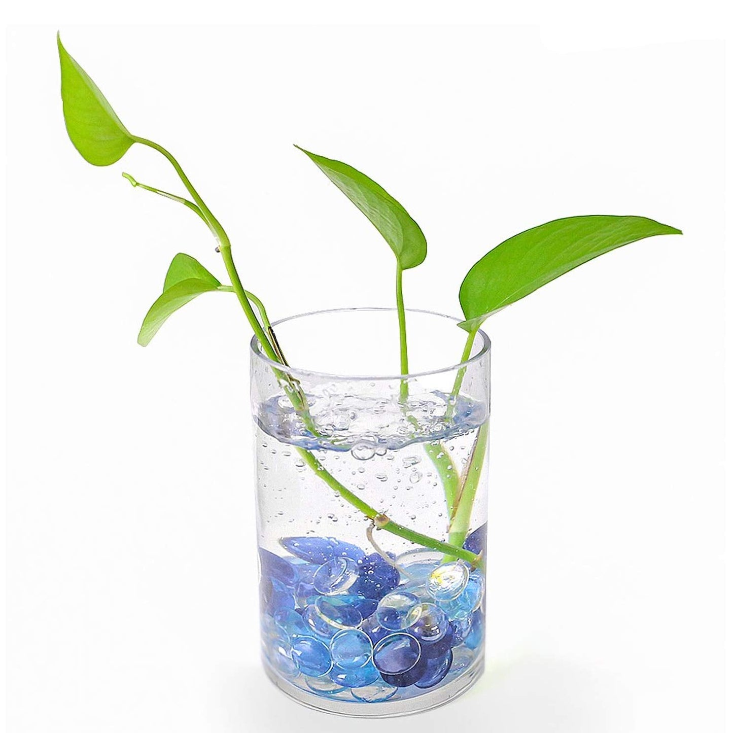 Glass Gem Stone, Flat Round Marbles Pebbles for Vase Fillers, Attractive pebbles for Aquarium Fish Tank. - Springkart 