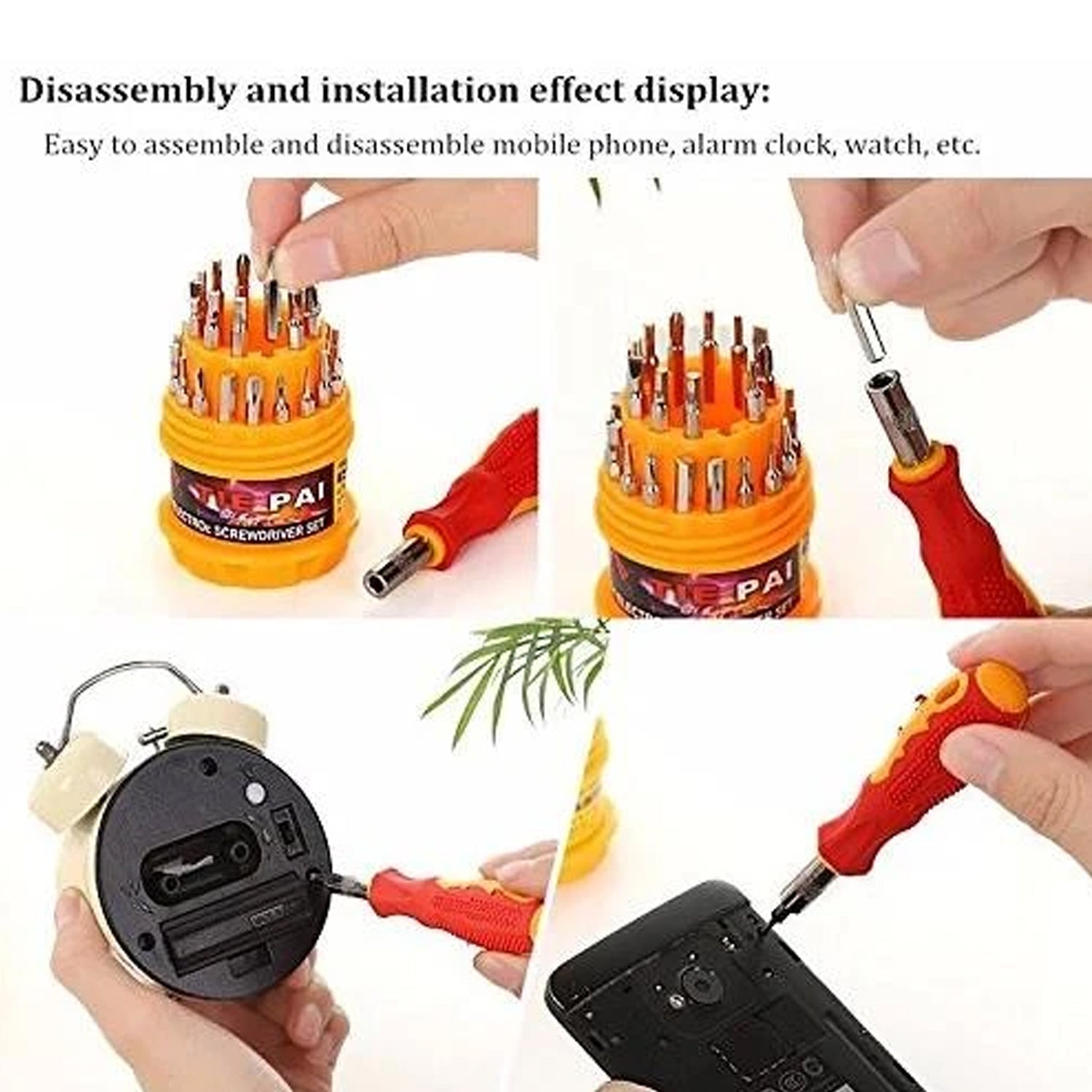 Magnetic 31 in 1 Repairing ScrewDriver Tool Set Kit - Springkart 