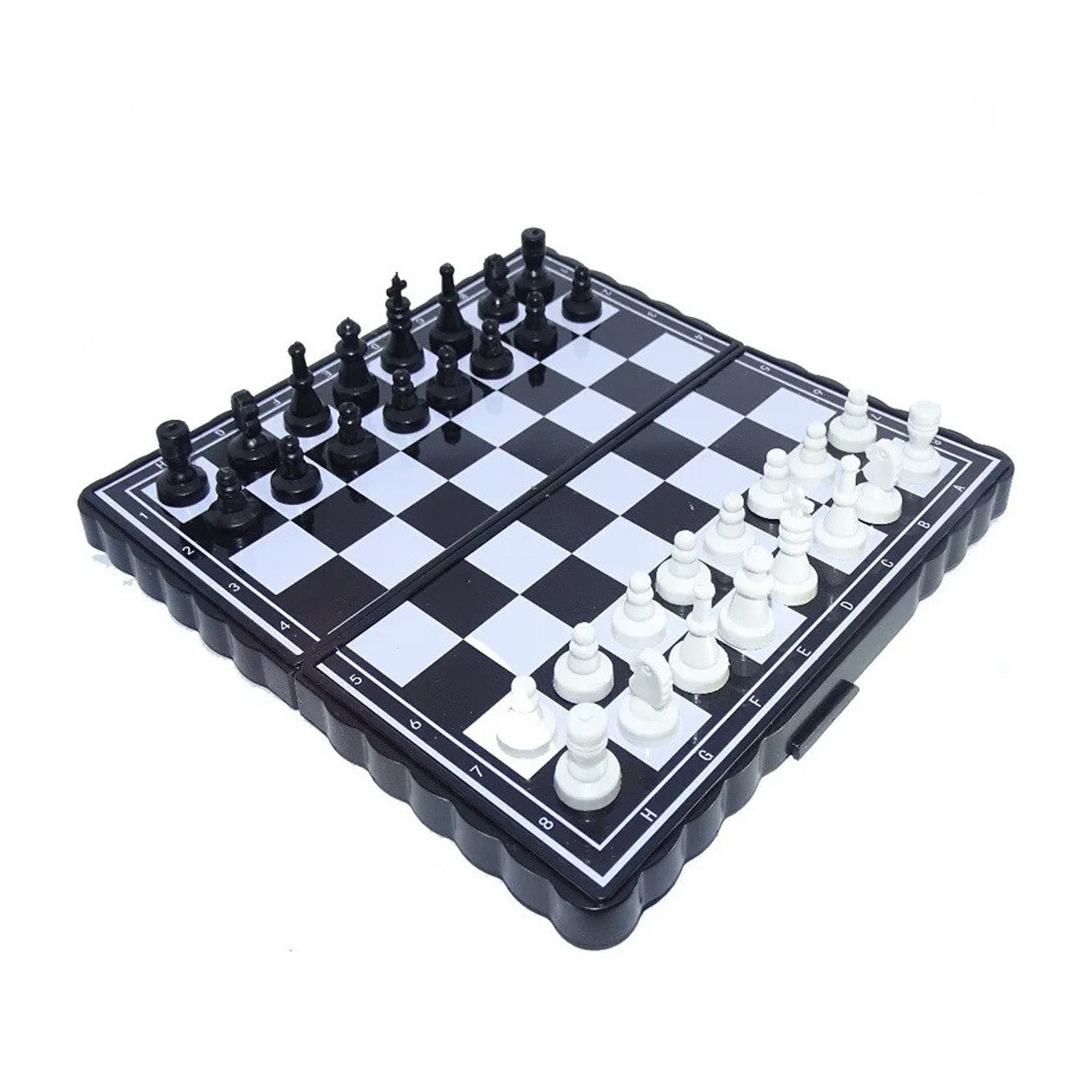 Chess Board 5"x5" Magnetic Chessboard Game Set with Folding Travel Portable Case Travel Chessgame Premium Classic Black & Ivory Color Pieces Prefect Gift for Kids and Adults |1 Pcs| - Springkart 