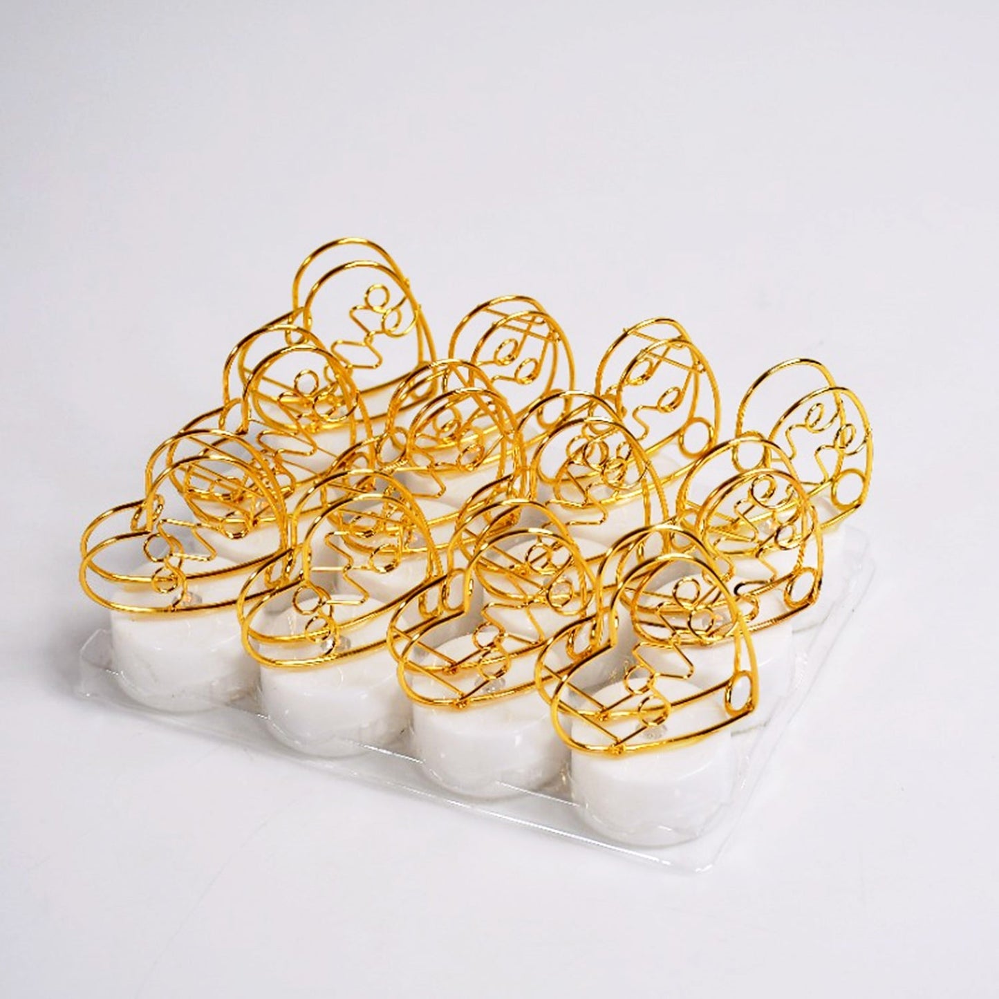 Multicolor Flameless heart Design Candles for Decoration (Set of 12pc) - Springkart 