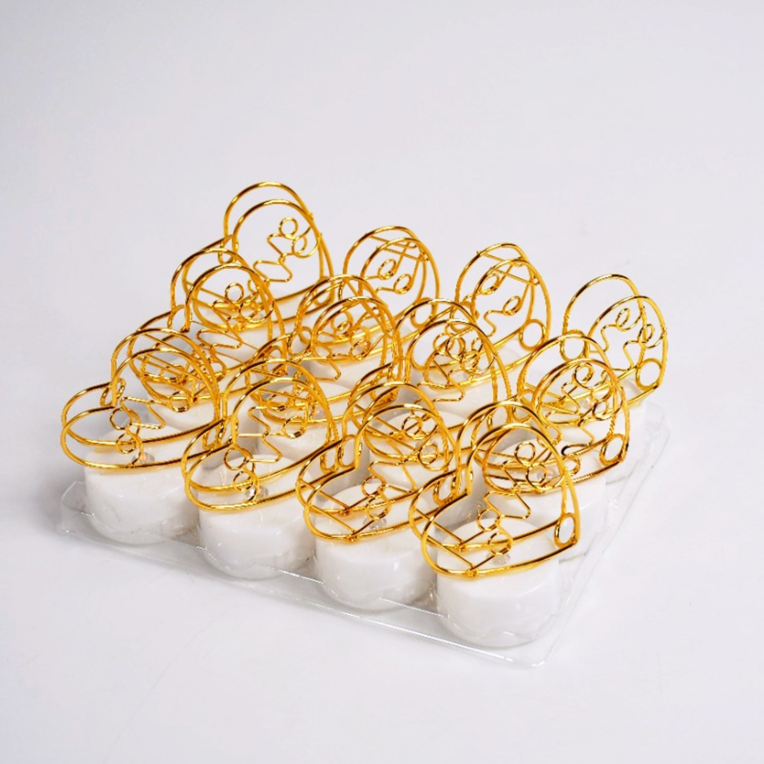Multicolor Flameless heart Design Candles for Decoration (Set of 12pc) - Springkart 