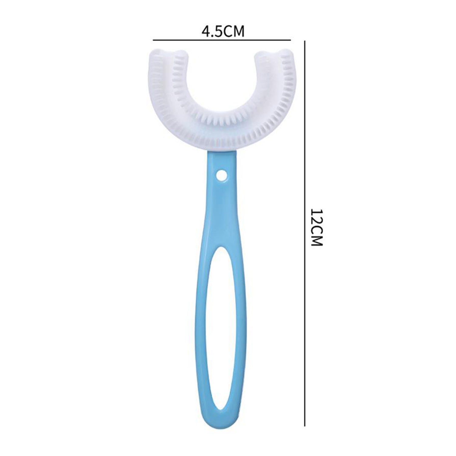 Kids U Shaped Large Tooth Brush used in all kinds of household bathroom places for washing teeth of kids, toddlers and children’s easily and comfortably. - Springkart 