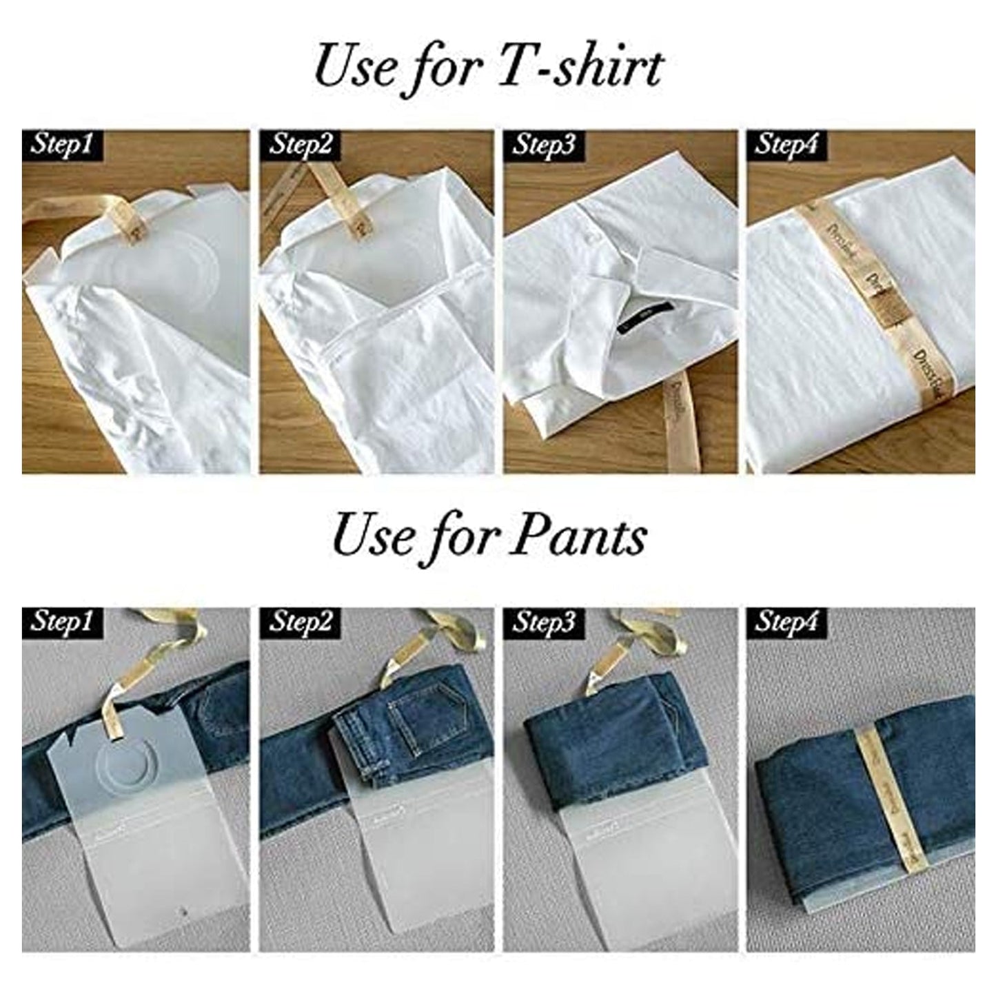 DressBook T Shirt Folder Soft Bendable Folding Board Clothes Folder Storage Organizer ( 5 pcs ) - Springkart 