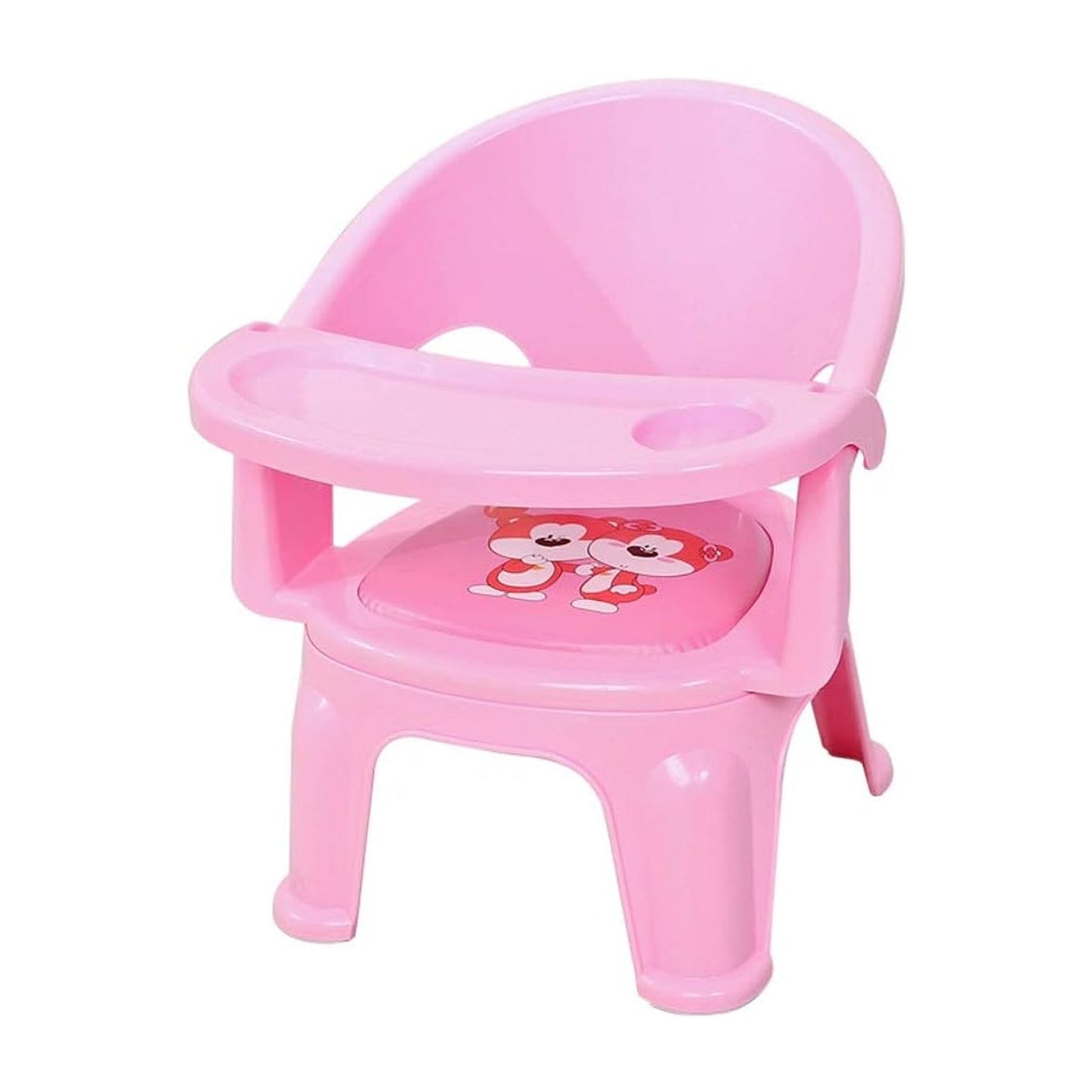 Baby Chair, with Tray Strong and Durable Plastic Chair for Kids/Plastic School Study Chair/Feeding Chair for Kids, Portable High Chair for Kids - Springkart 