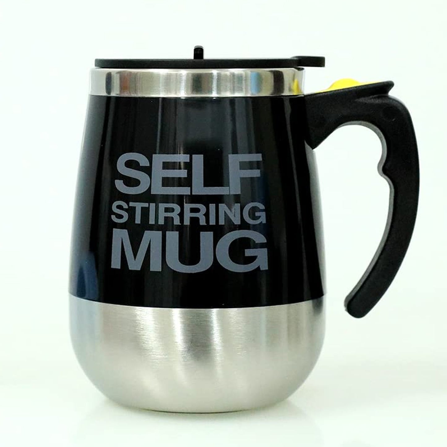 Self Stirring Mug With Lid used in all kinds of household and official places for serving drinks, coffee, any types of beverages etc. (1 Pc / 400 ML) - Springkart 