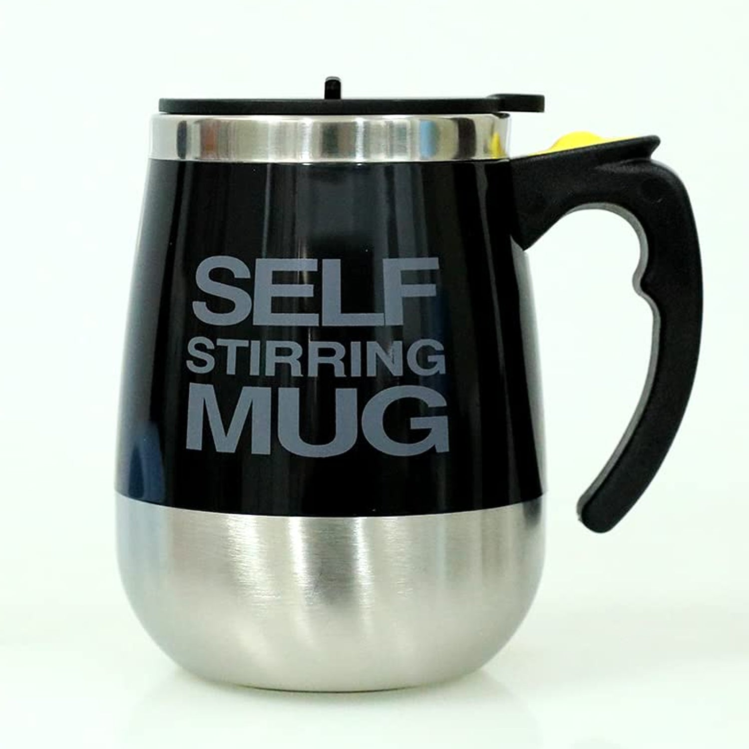 Self Stirring Mug With Lid used in all kinds of household and official places for serving drinks, coffee, any types of beverages etc. (1 Pc / 400 ML) - Springkart 