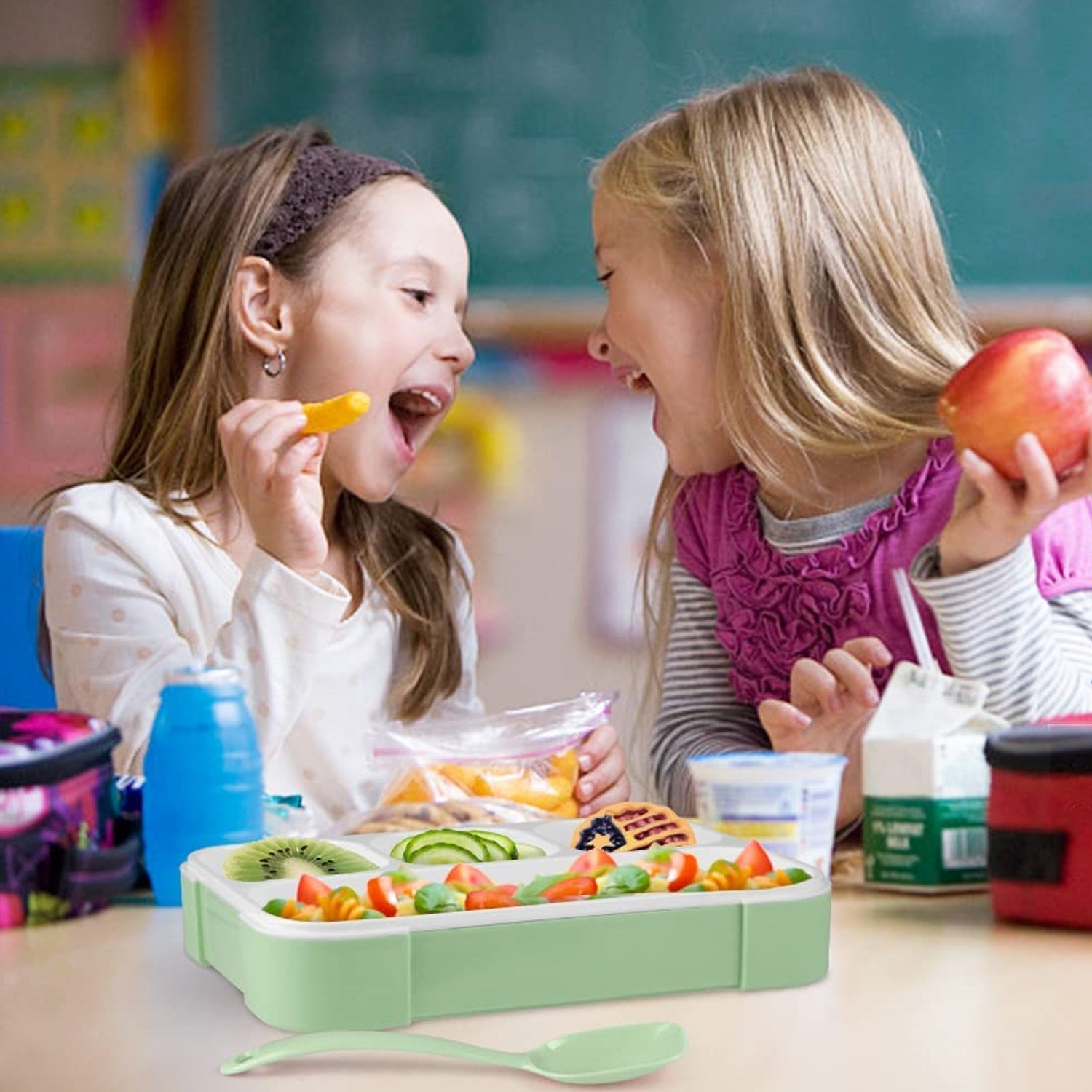 Lunch Box 4 Compartment With Leak Proof Lunch Box For School & Office Use - Springkart 