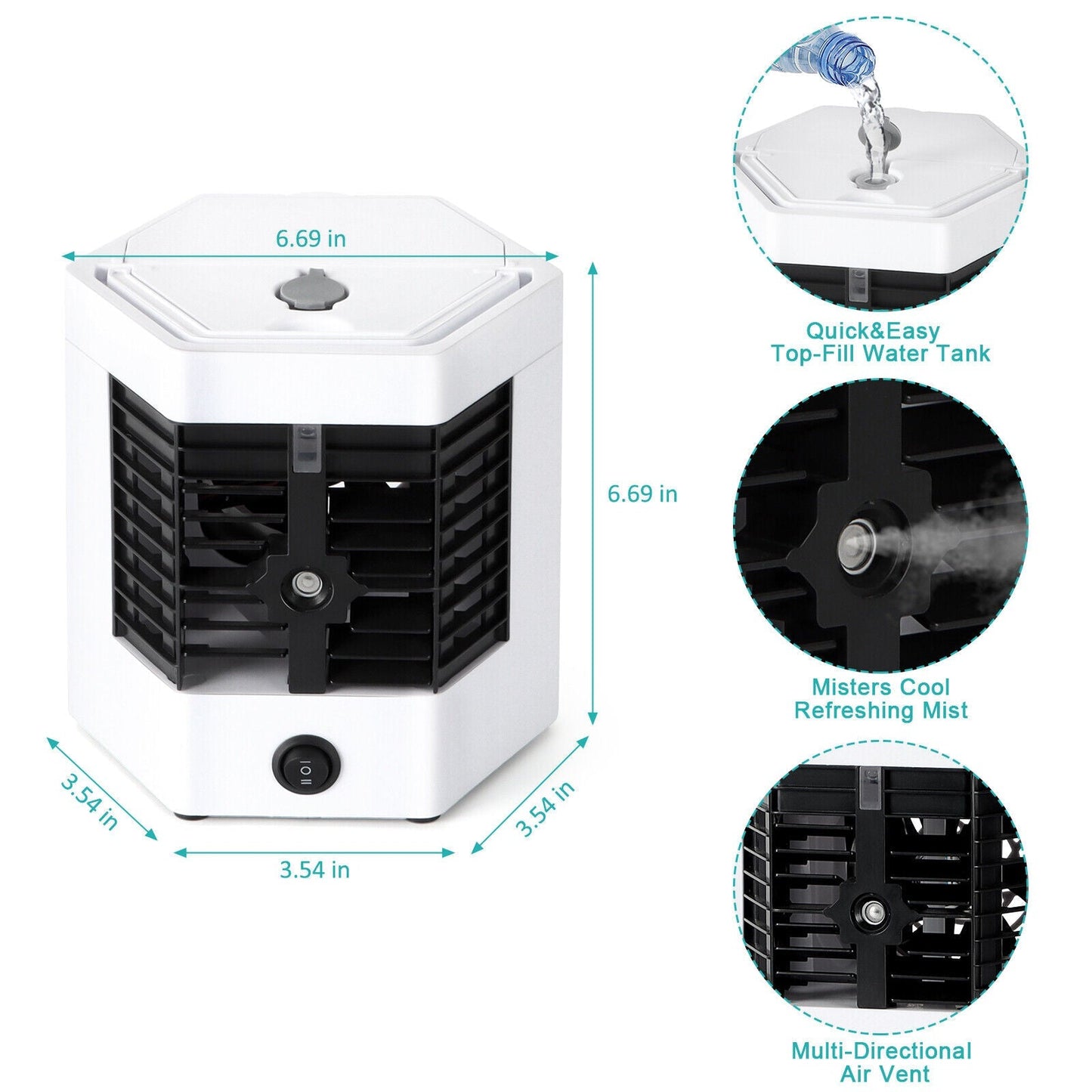 Mini Portable Arctic Air Cooler & Humidifier - Springkart 