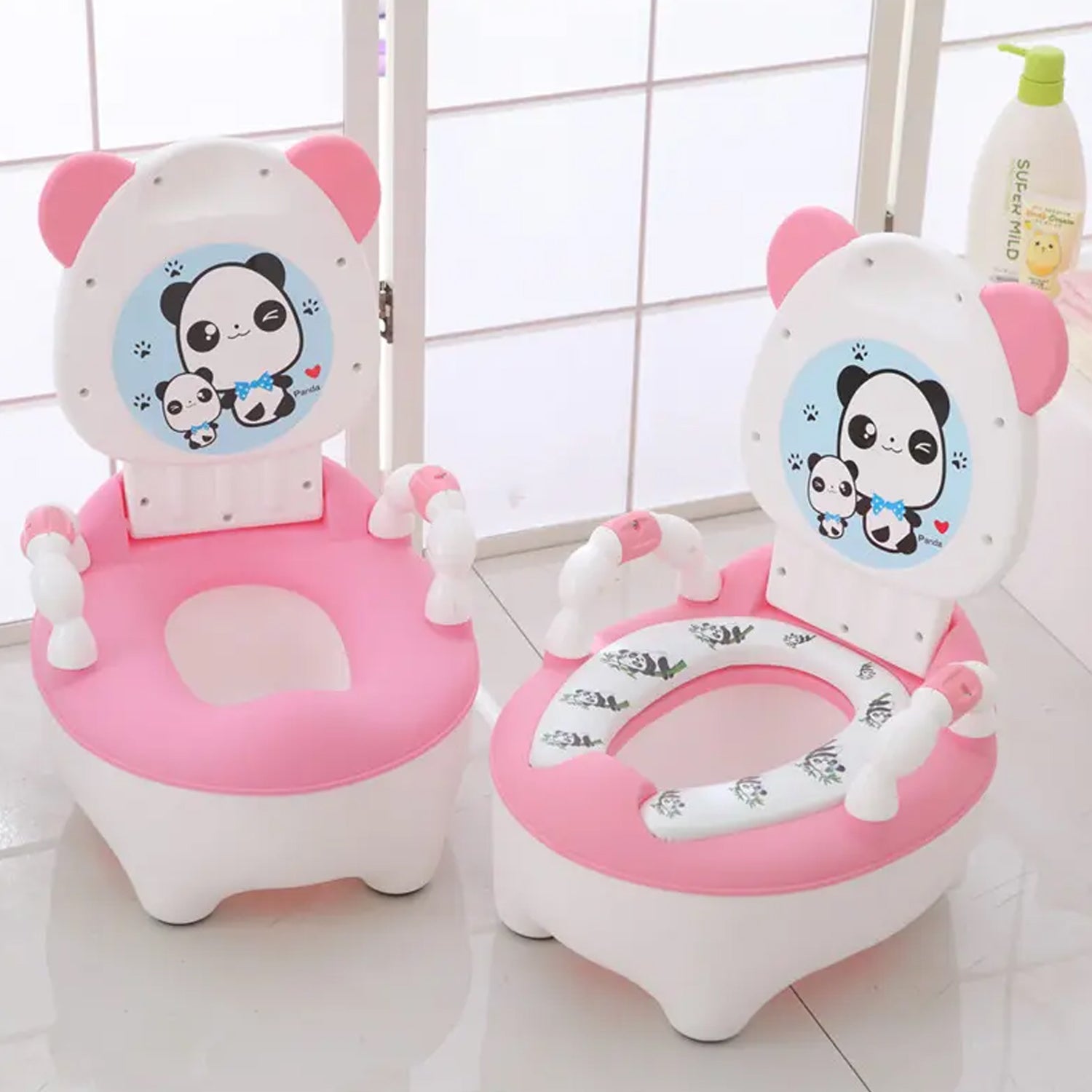 Baby portable Toilet, Baby Potty Training Seat Baby Potty Chair for Toddler Boys Girls Potty Seat for 1+ year child - Springkart 