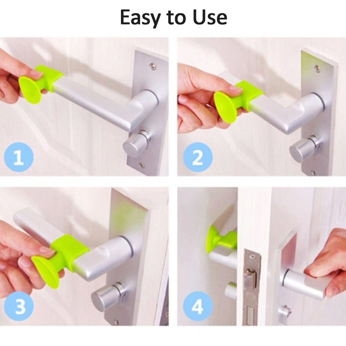 Door Stopper Mini Anti-Collision Silicone Door Handle Crash Pad (Pack of 100Pc) - Springkart 