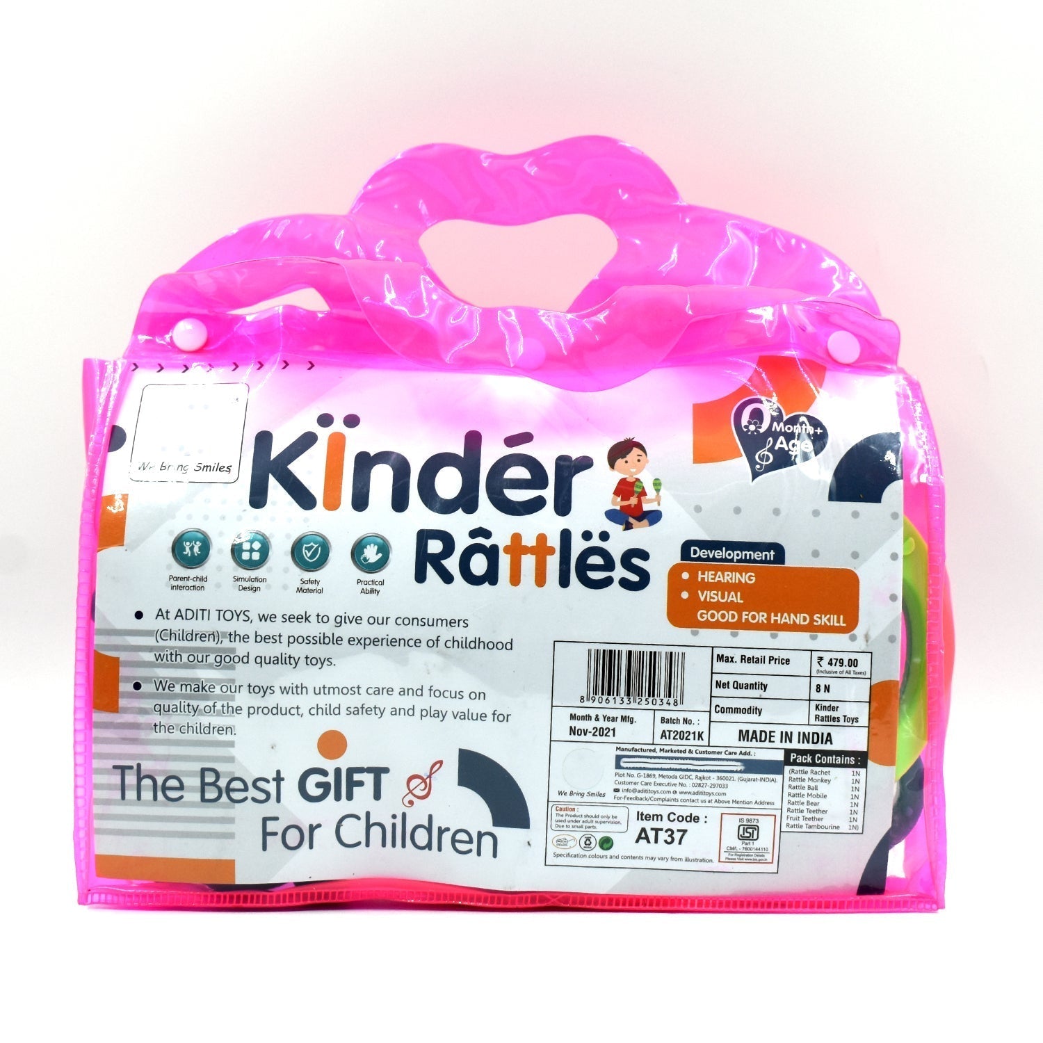 AT37 Rattles Baby Toy and game for kids for playing and enjoying purposes. - Springkart 