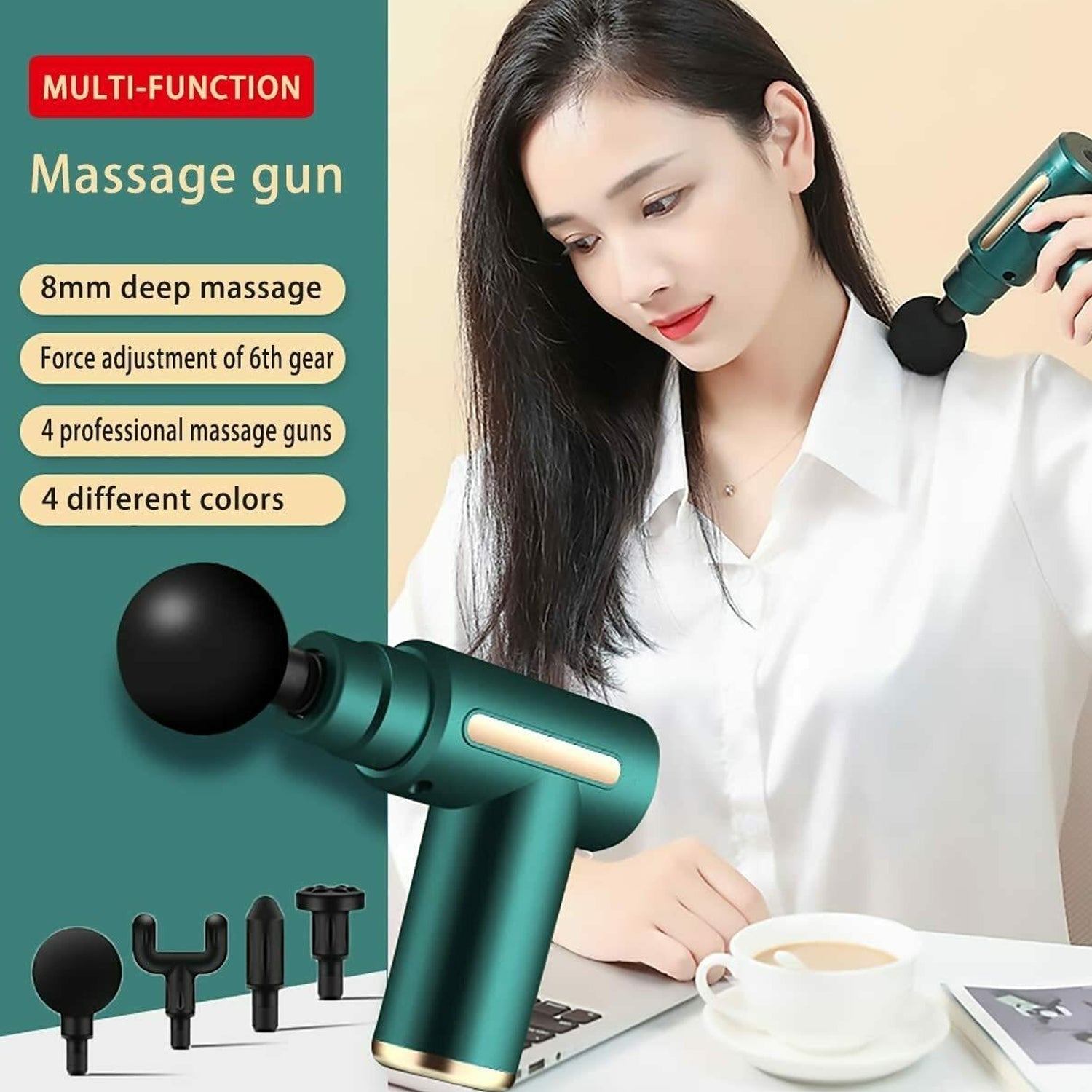 Deep Tissue Percussion Body Massage Machine For Pain Relief - Springkart 