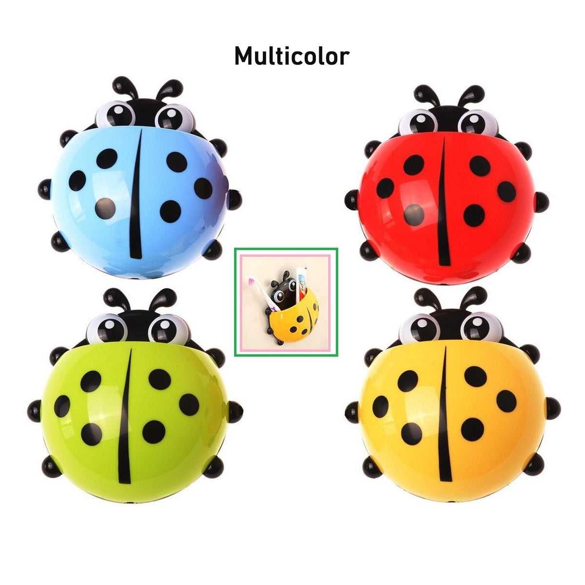 Ladybug Toothbrush Holder (1 Pc) - Springkart 