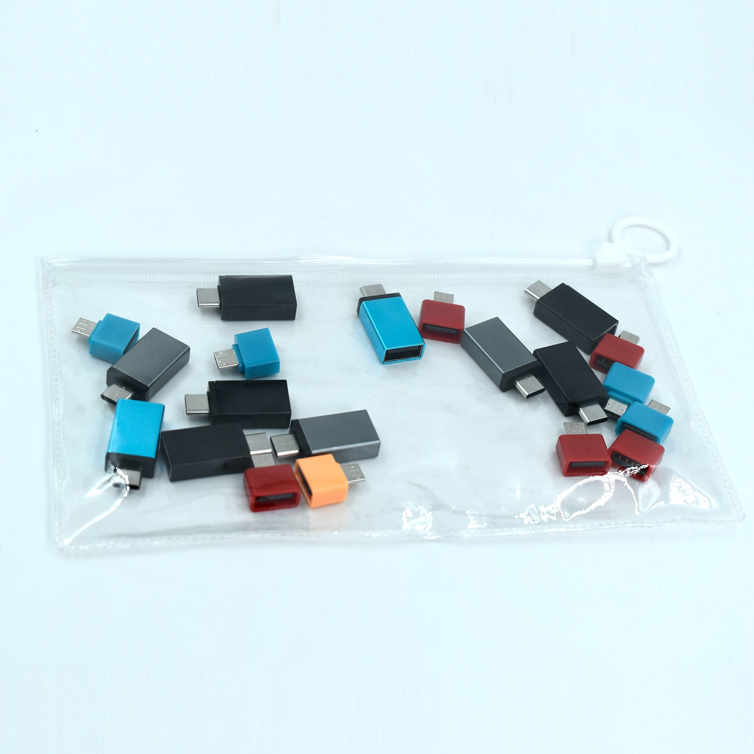 OTG adapter Type C and USB to Micro USB with pouch