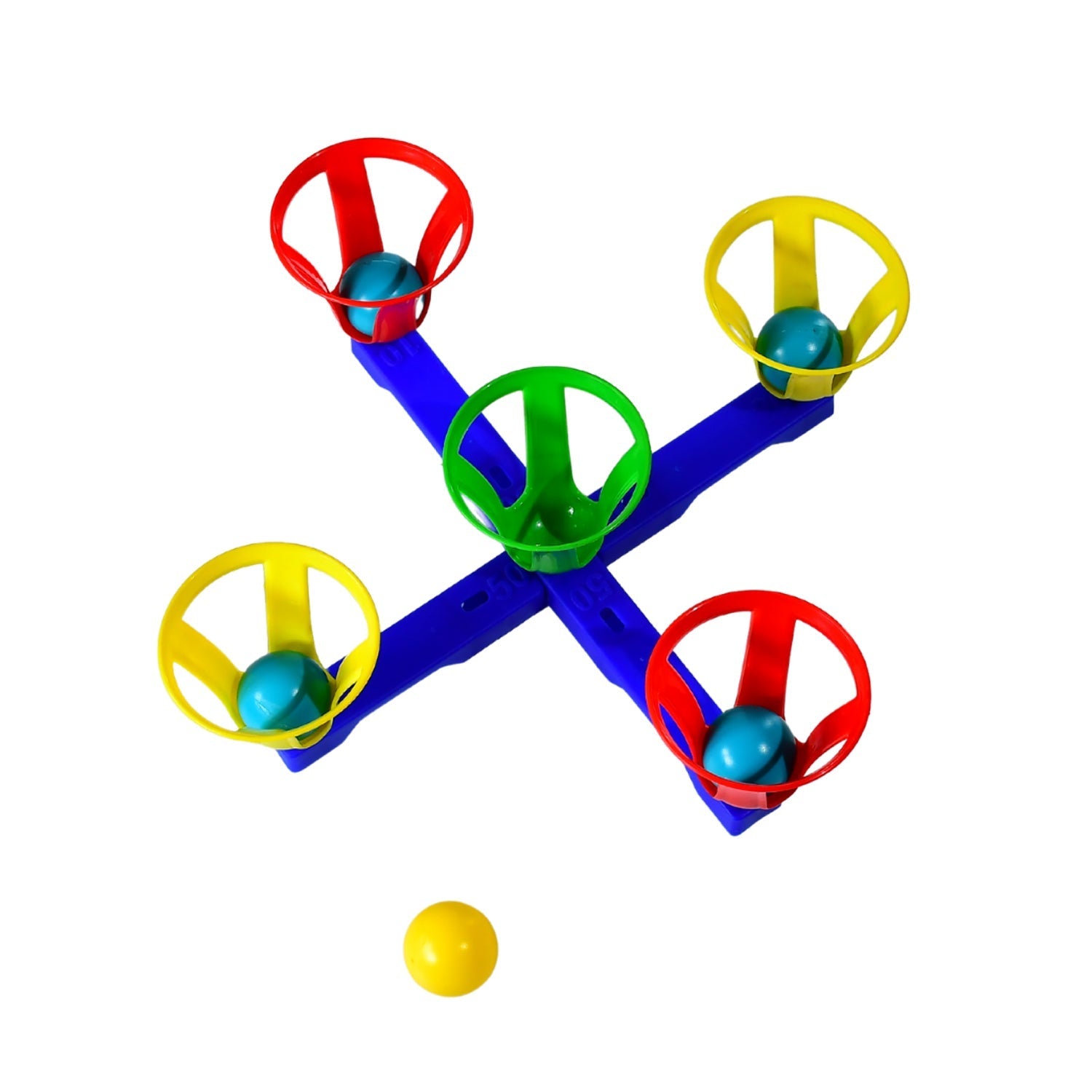 Baskets and balls fun toy for kids with 5 basket and 5 balls. - Springkart 