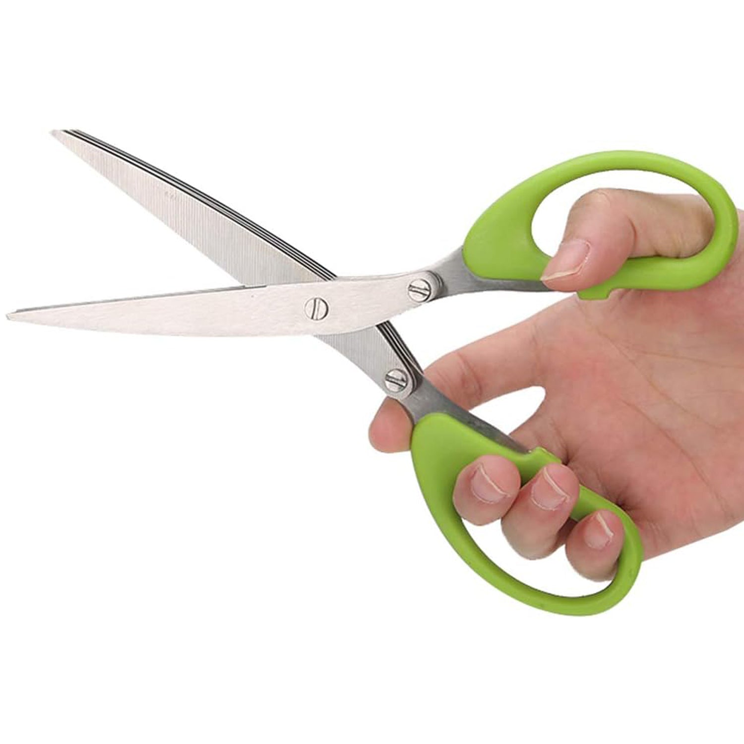 Multifunction Vegetable Stainless Steel Herbs Scissor with 3 Blades - Springkart 