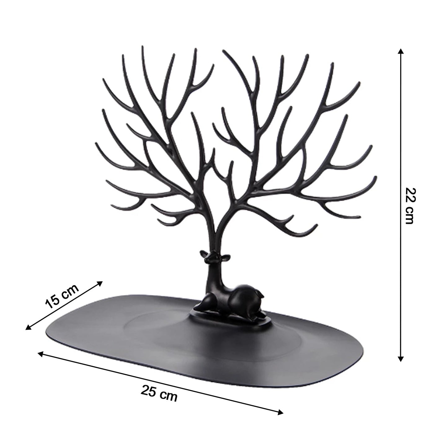 Deer Shaped Jewellery Display Holder Earring Necklace Holder Organiser (1Pc Only) - Springkart 