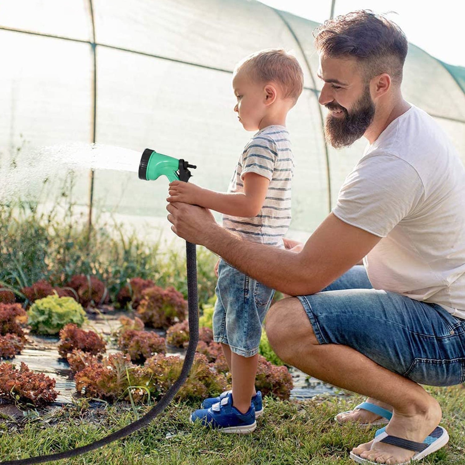 Garden Hose Nozzle Spray Nozzle with Adjustable For Garden & Multi Use - Springkart 