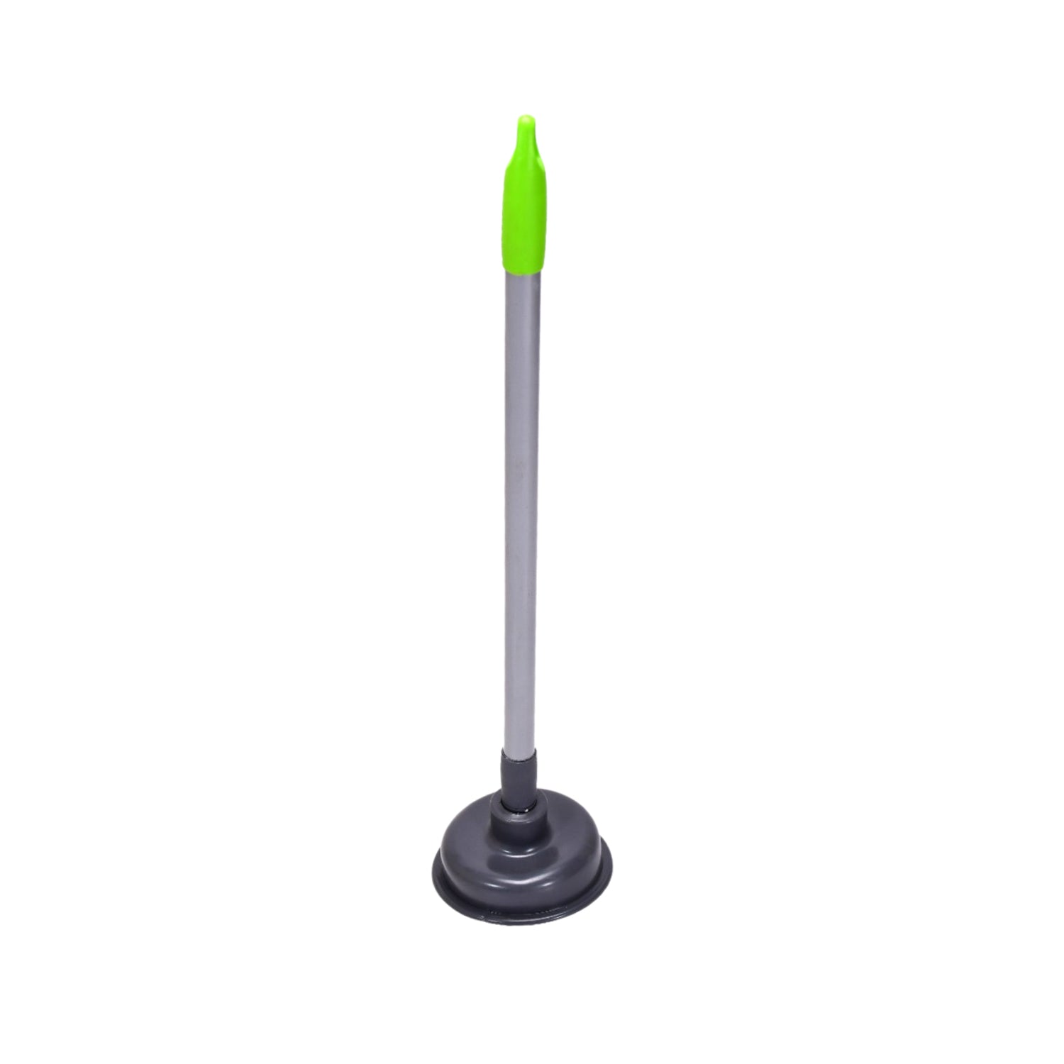 Toilet plunger with long handle, for heavy-duty use