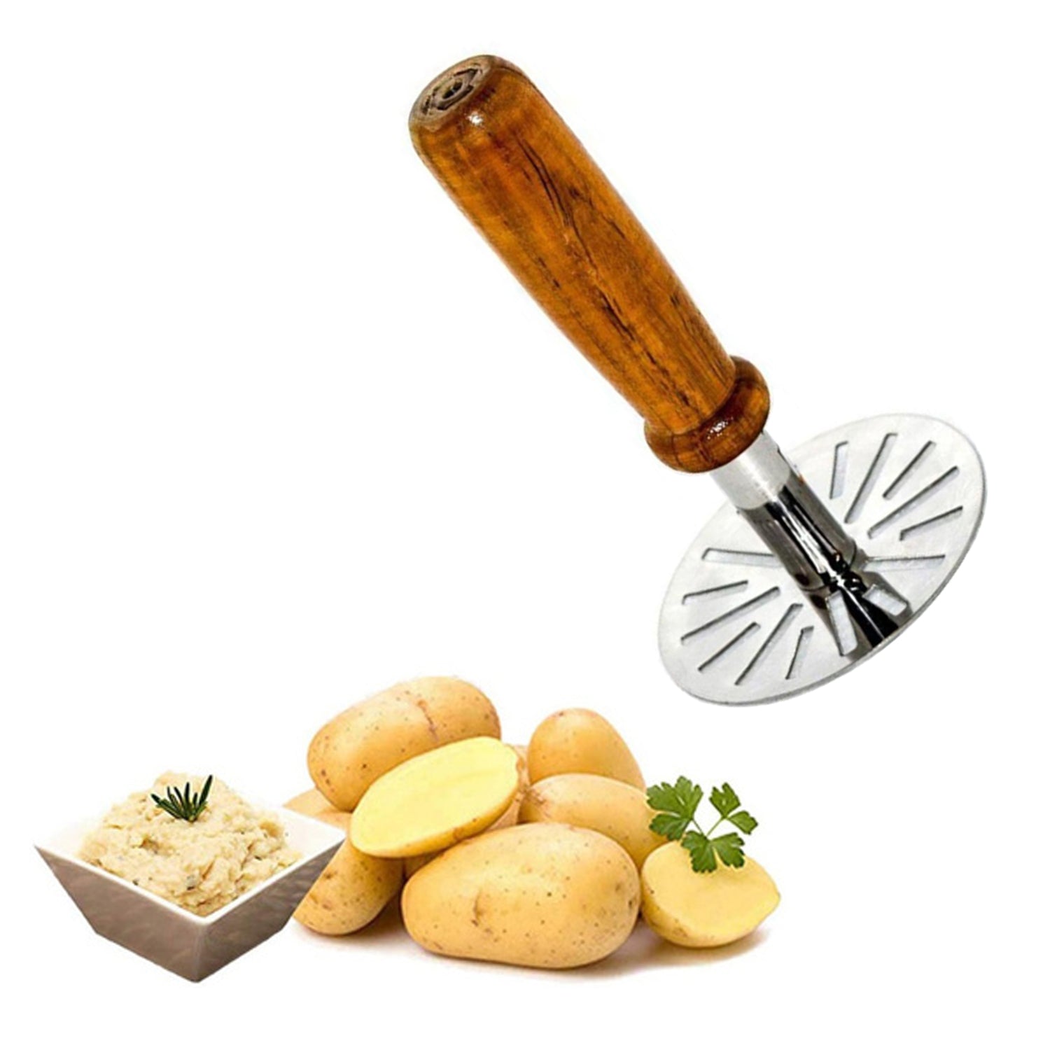 Paubhaji Masher used in all kinds of household and kitchen places for mashing and making paubhajis. - Springkart 
