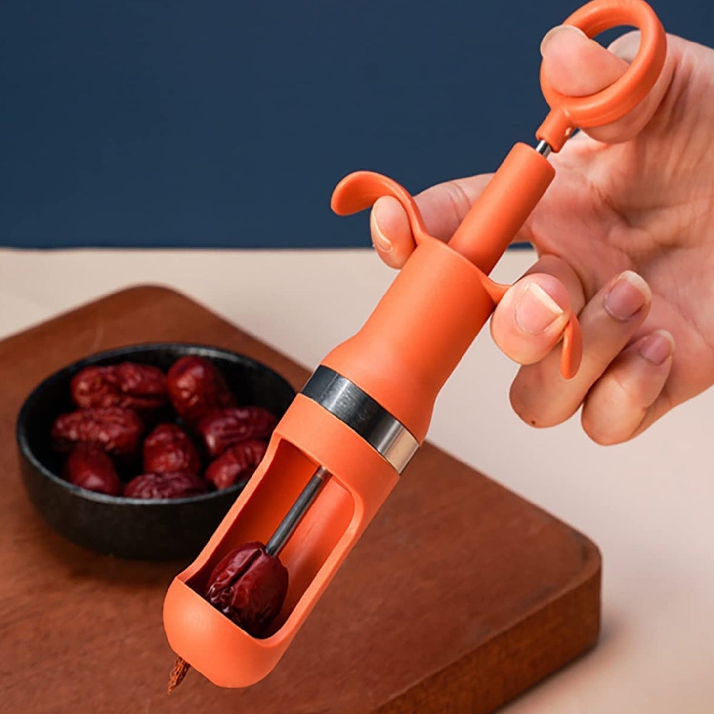 Cherry Pitter Tool, One Hand Operation Cherry Corer Pitter Remover Tool Best, Cherry Pit Kitchen Tools for Cherries Jam Quick Removal Fruit Stones (1pc). - Springkart 